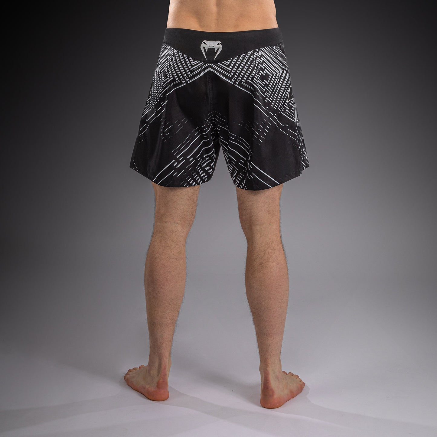 Venum Midnight Fury Pantaloncini da Combattimento – Nero/Grigio/Argento