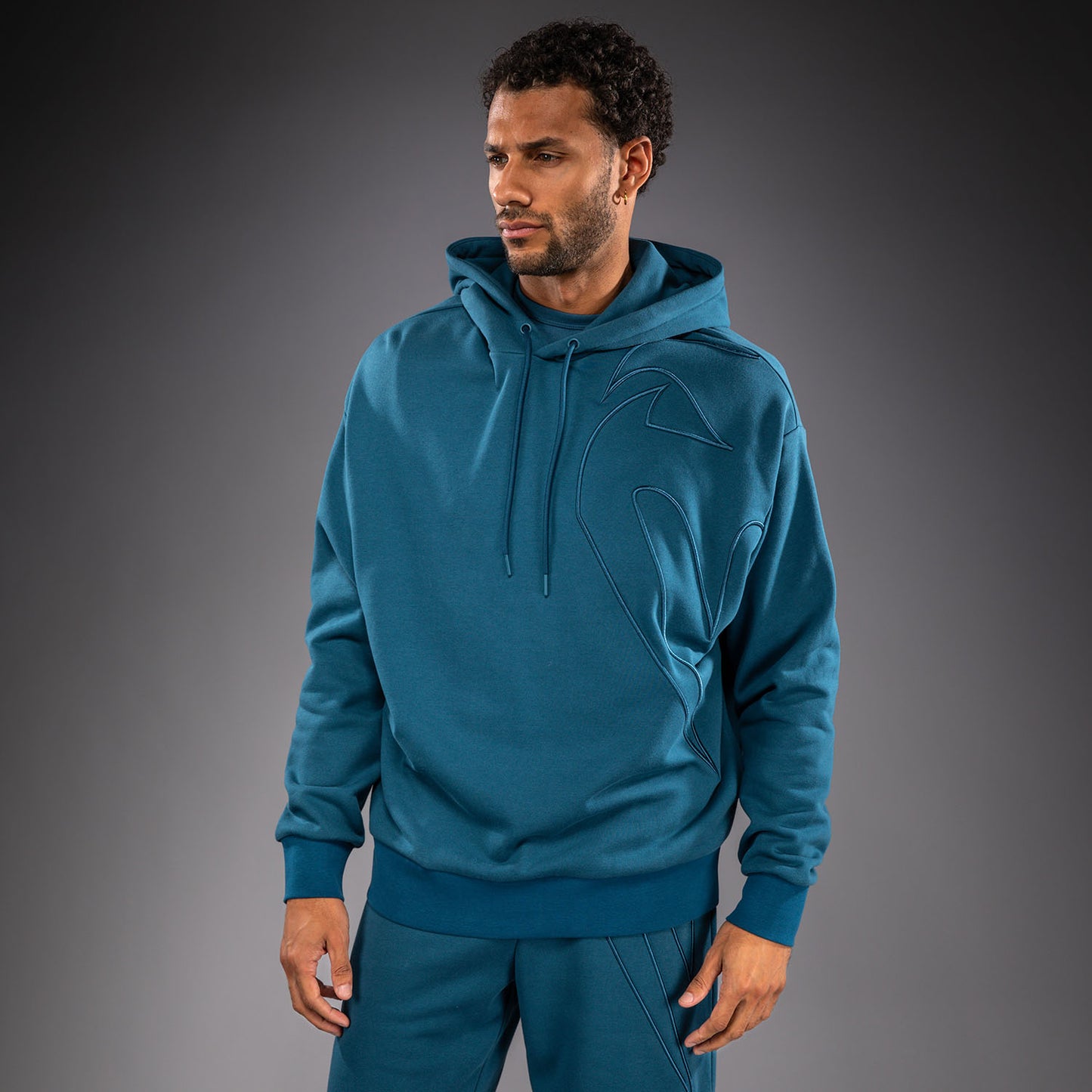 Venum Giant 3D Felpa con Cappuccio - Blu Oceano