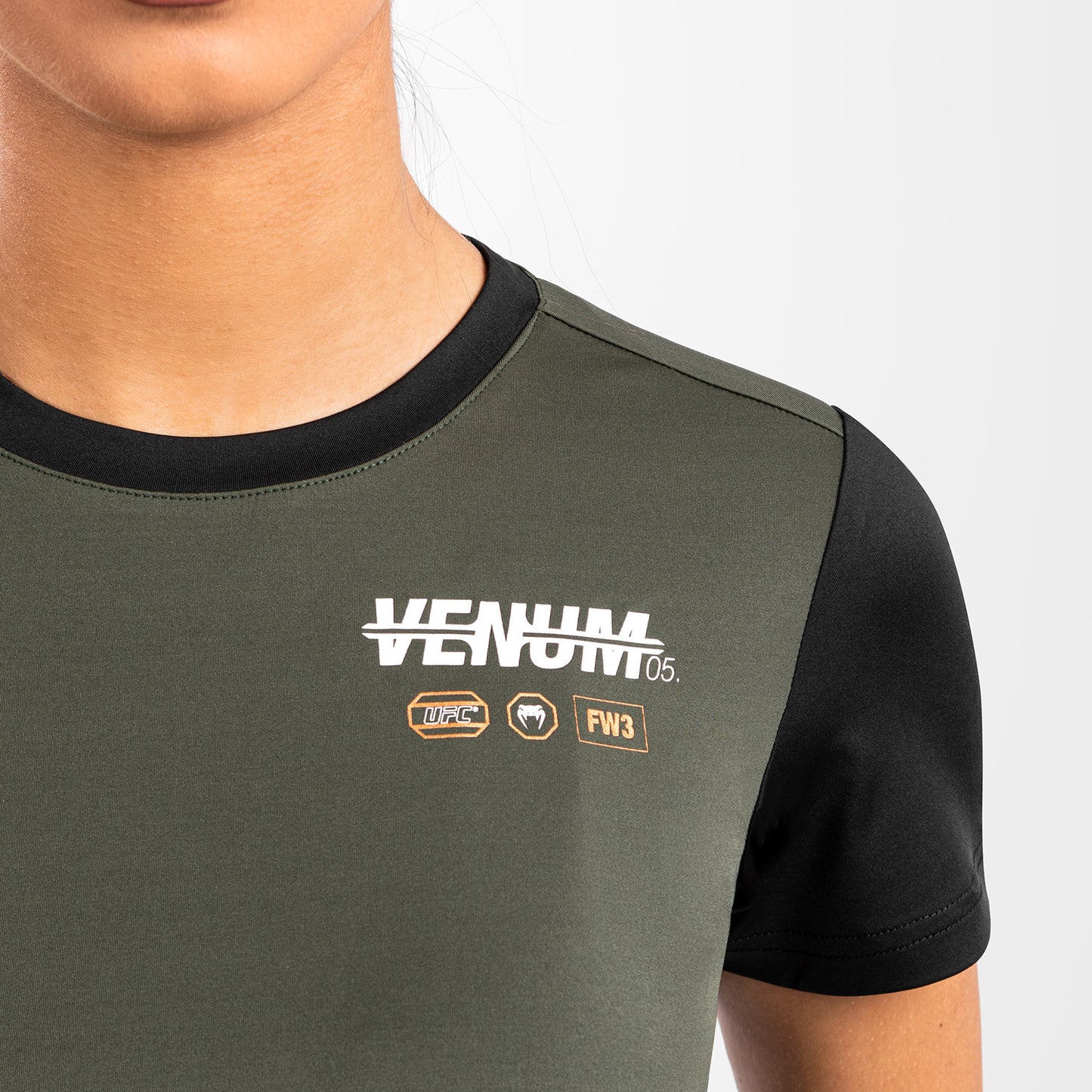 UFC Adrenaline by Venum Fight Week Maglietta Dry-Tech da Donna - Khaki/Bronzo