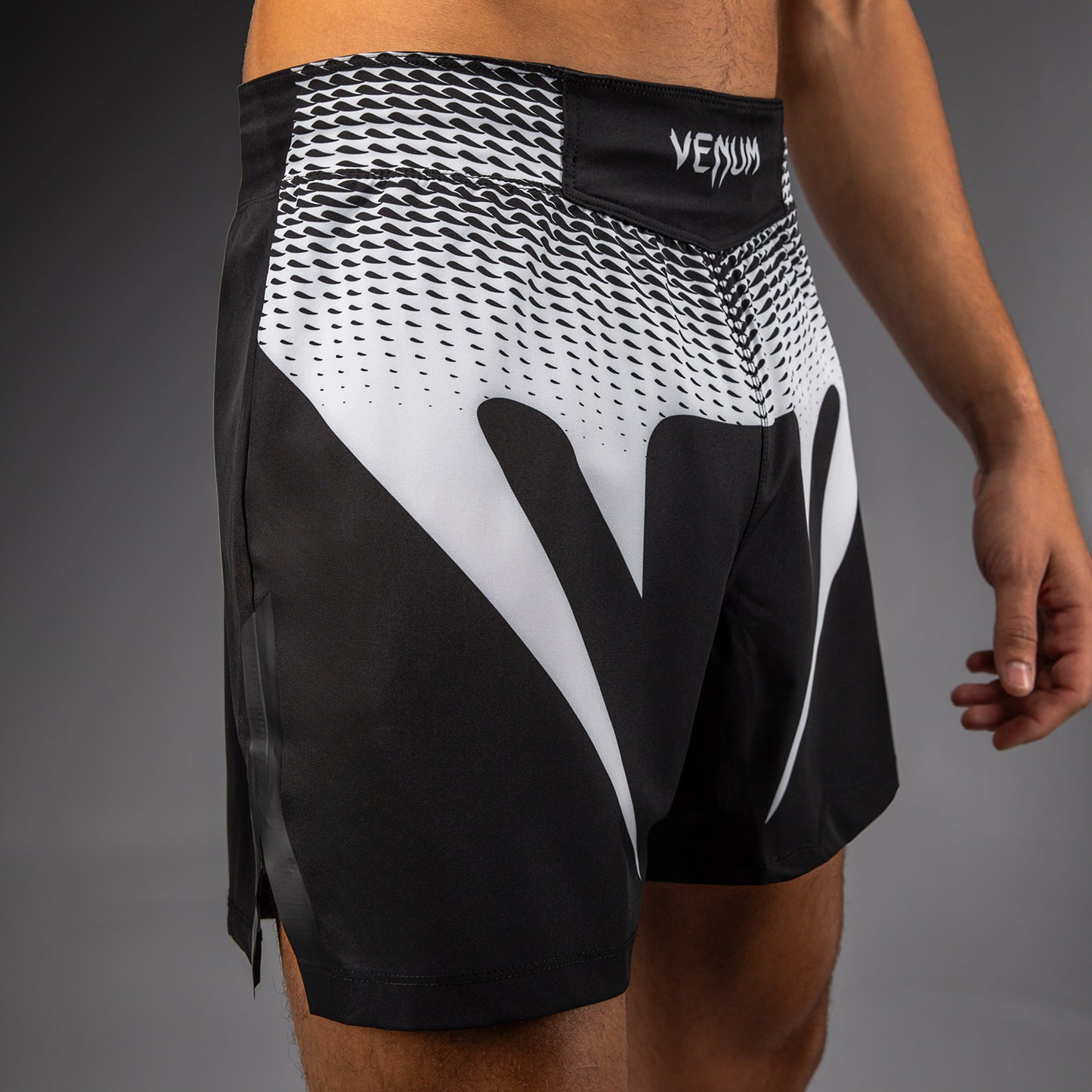 Venum No Gi Pantaloncini da combattimento - Nero/Bianco