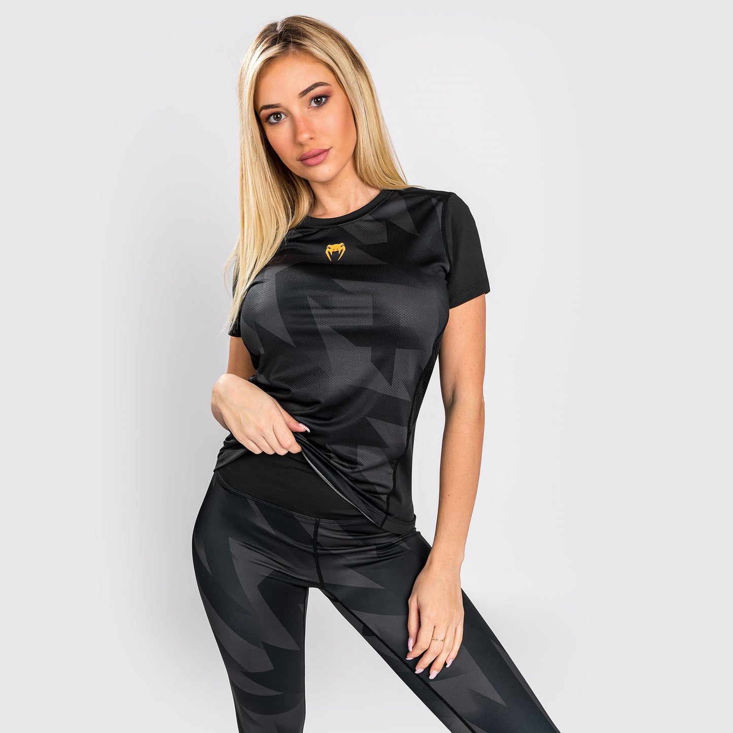 Maglietta Venum Razor Dry Tech - Per Donna - Nero/Oro