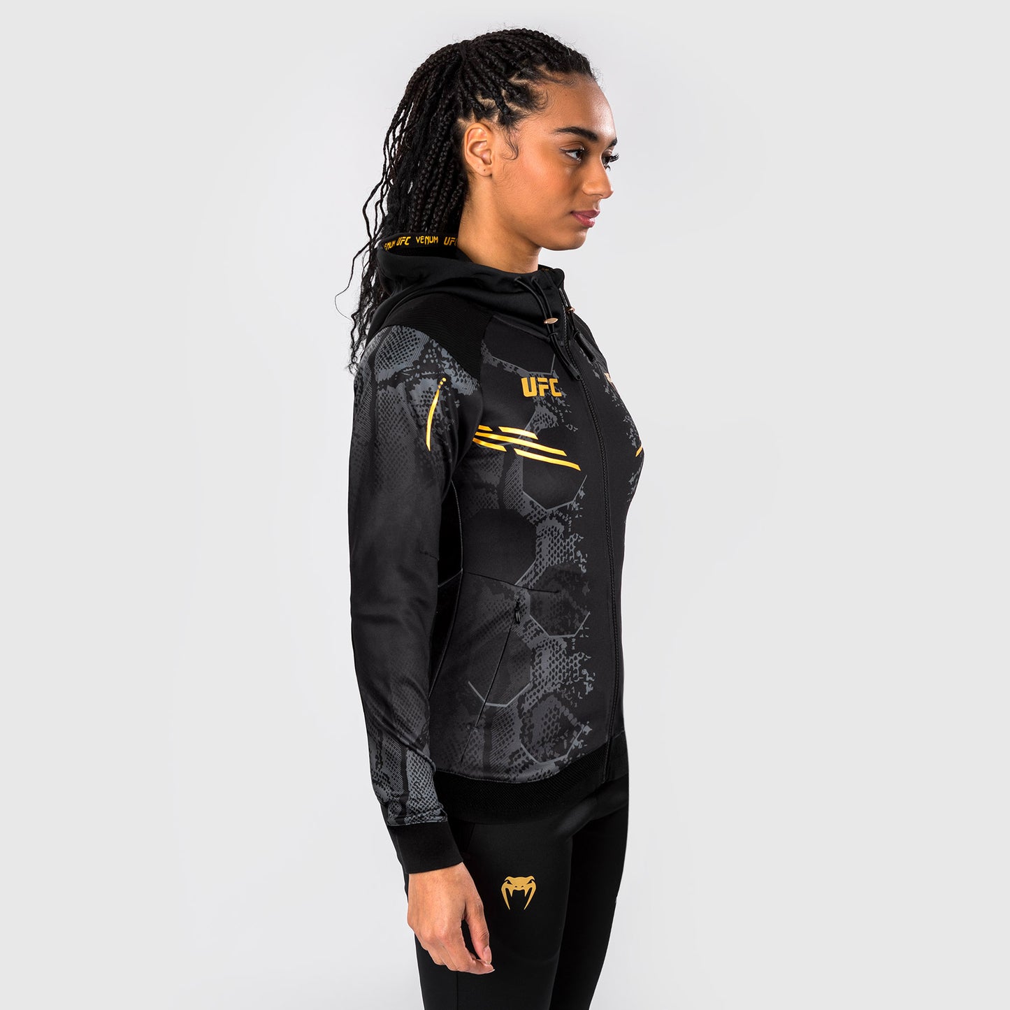 UFC Adrenaline by Venum Authentic Fight Night Felpa con cappuccio Walkout da Donna - Champion