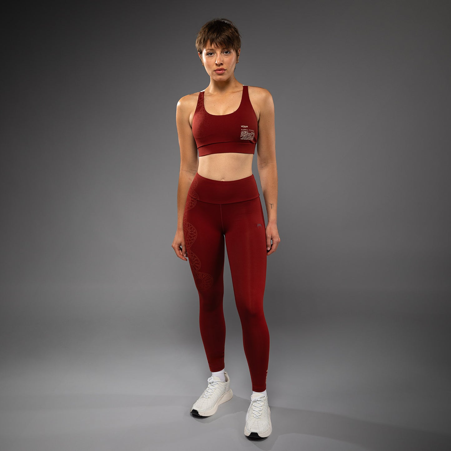 Venum Serpenti Leggings Donna – Bordeaux/Avorio