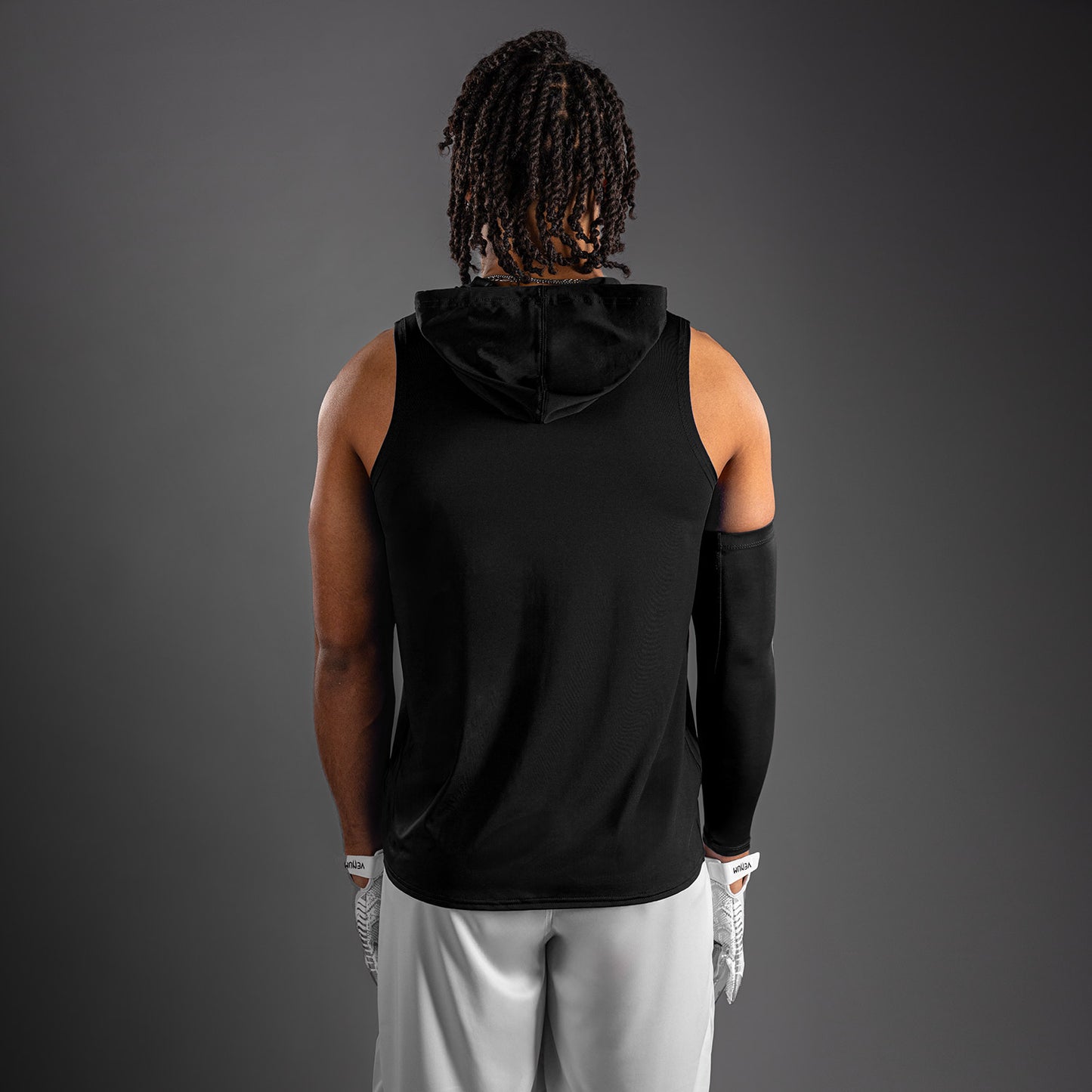 Venum Elite Felpa con Cappuccio Dry Tech Senza Maniche - Nero