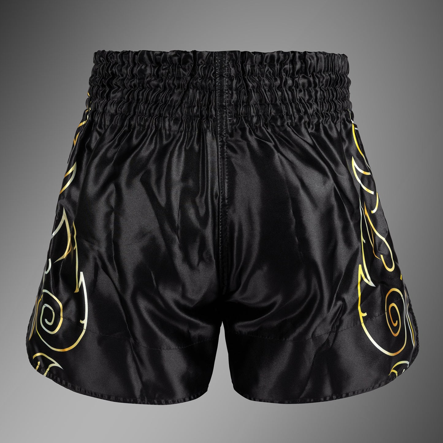Venum VTC Flames Pantaloncini Muay Thai - Nero/Oro