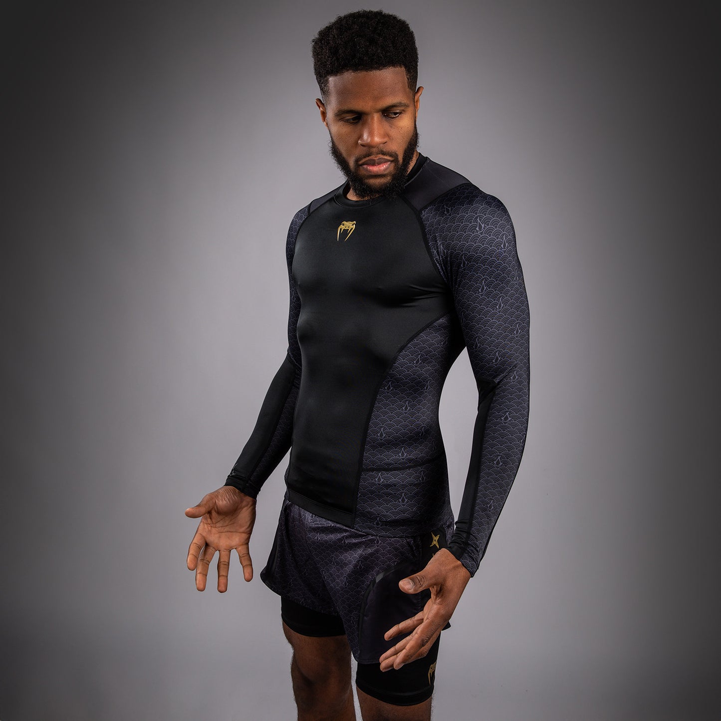 Venum x Assassin’s Creed Shadows Rashguard a maniche lunghe - Nero