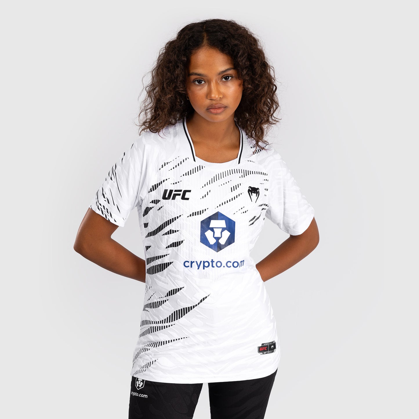 UFC Fusion by Venum Personalizzati Authentic Fight Night Maglietta da Gara per Donna - Bianco