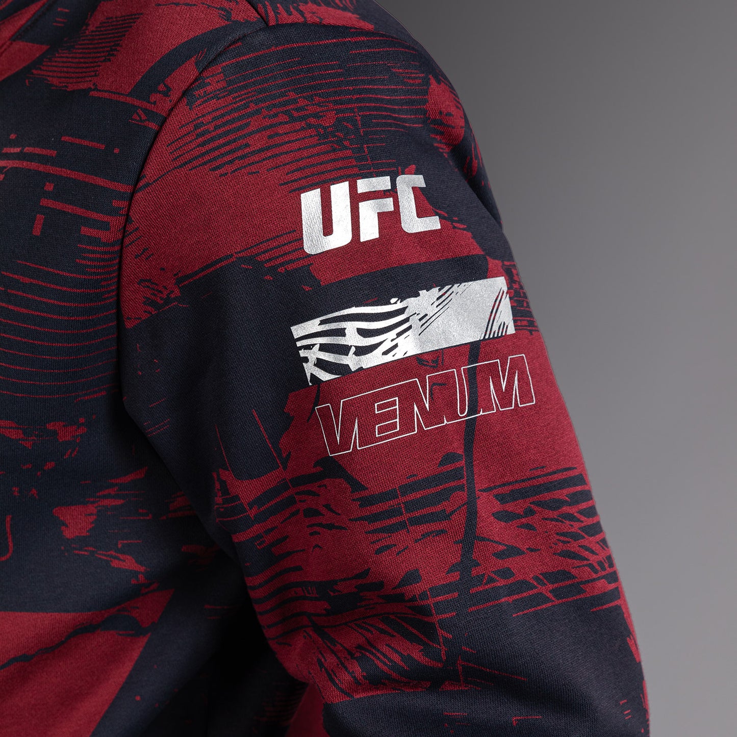 UFC Zenith by Venum Authentic Fight Week Felpa Uomo - Blu navy/Bordeaux/Argento