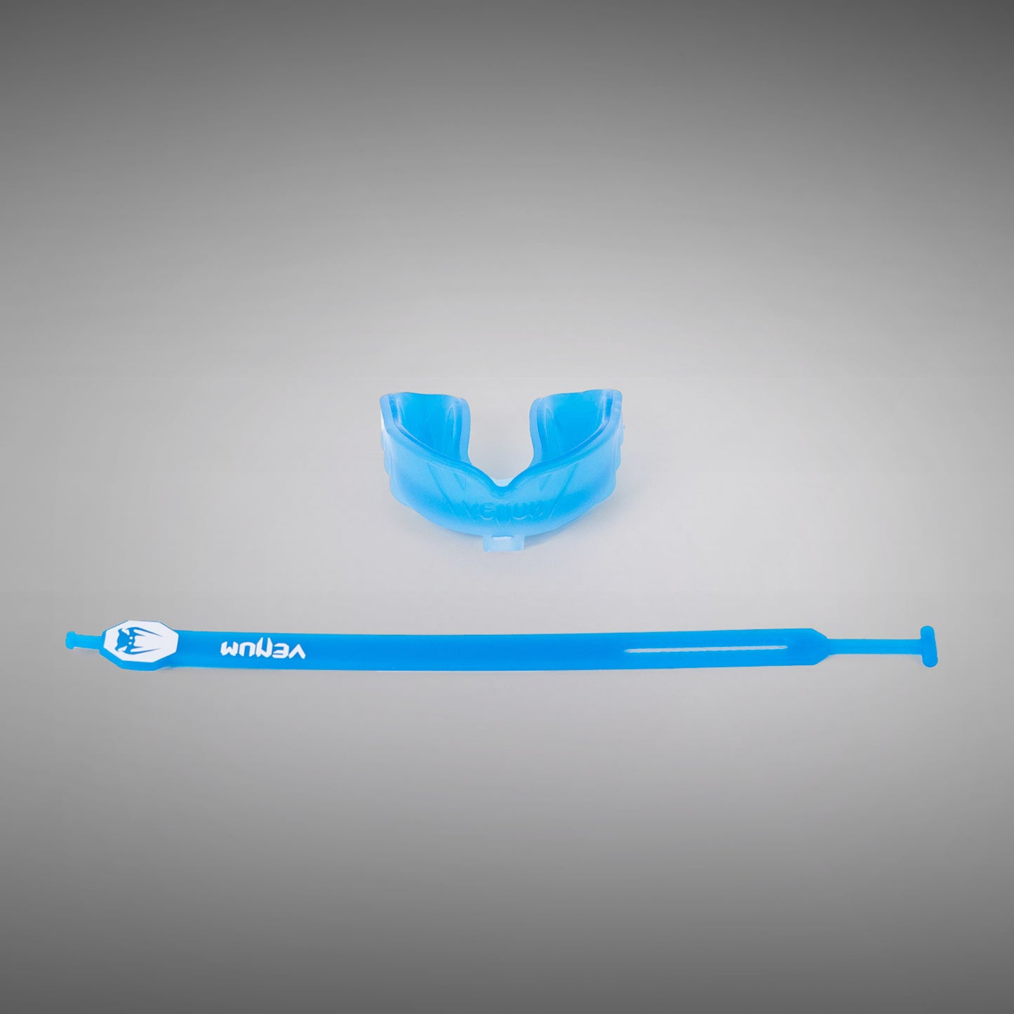 Venum Challenger Paradenti con cinghia/senza cinghia - Blu Trasparente