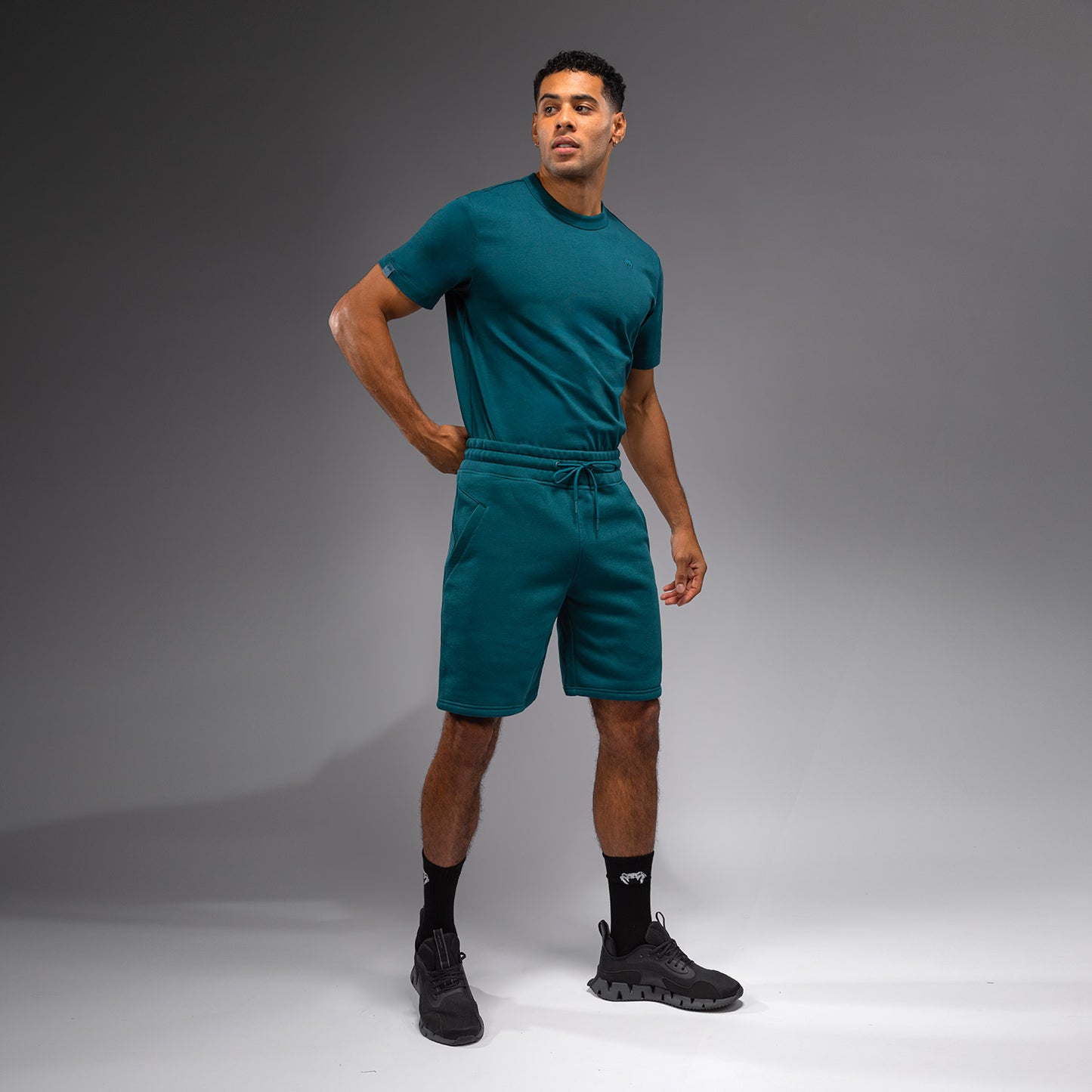 Venum Silent Power Pantaloni Corti in Cotone - Paon Green