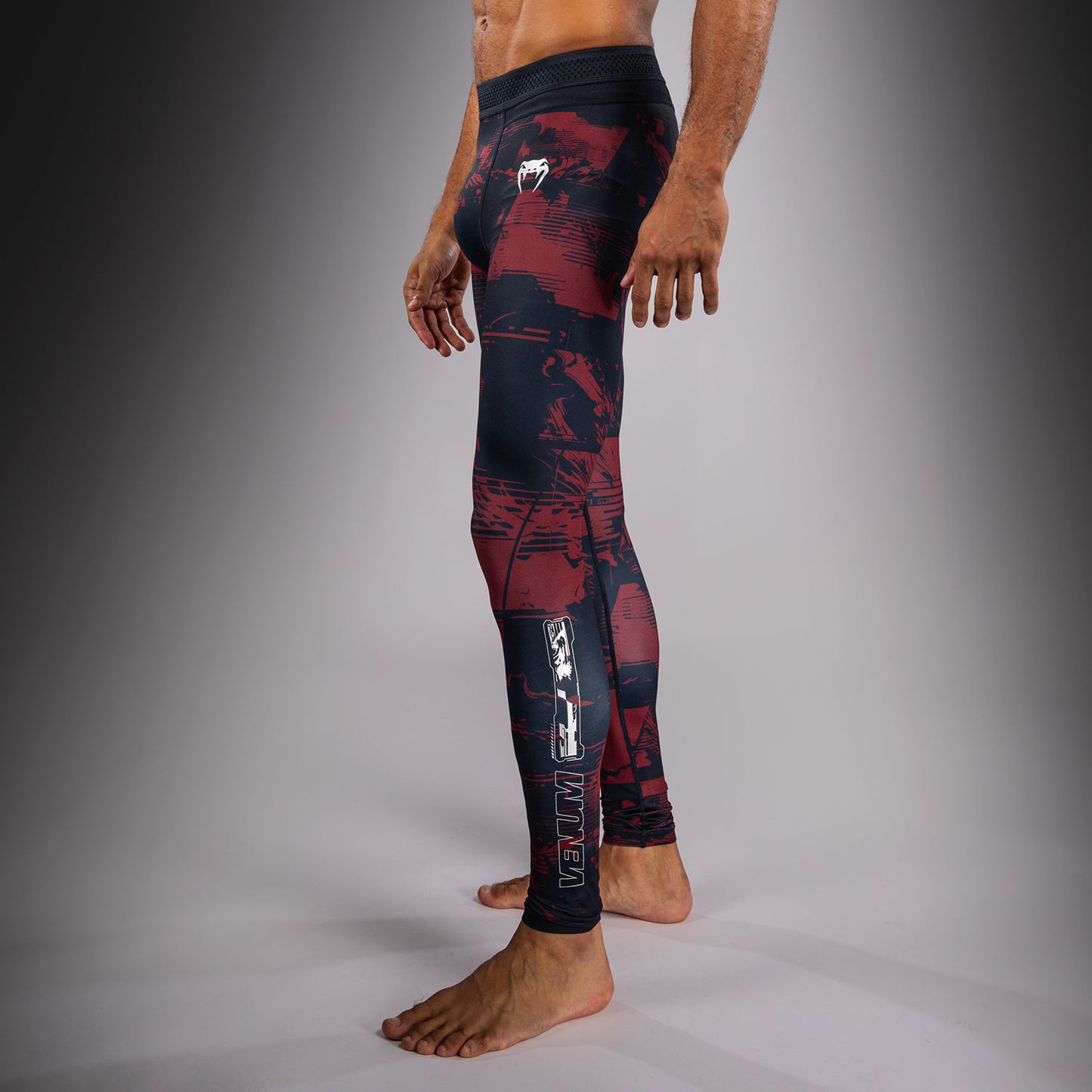UFC Zenith by Venum Authentic Fight Week Leggings Performance Uomo - Blu navy/Bordeaux/Argento