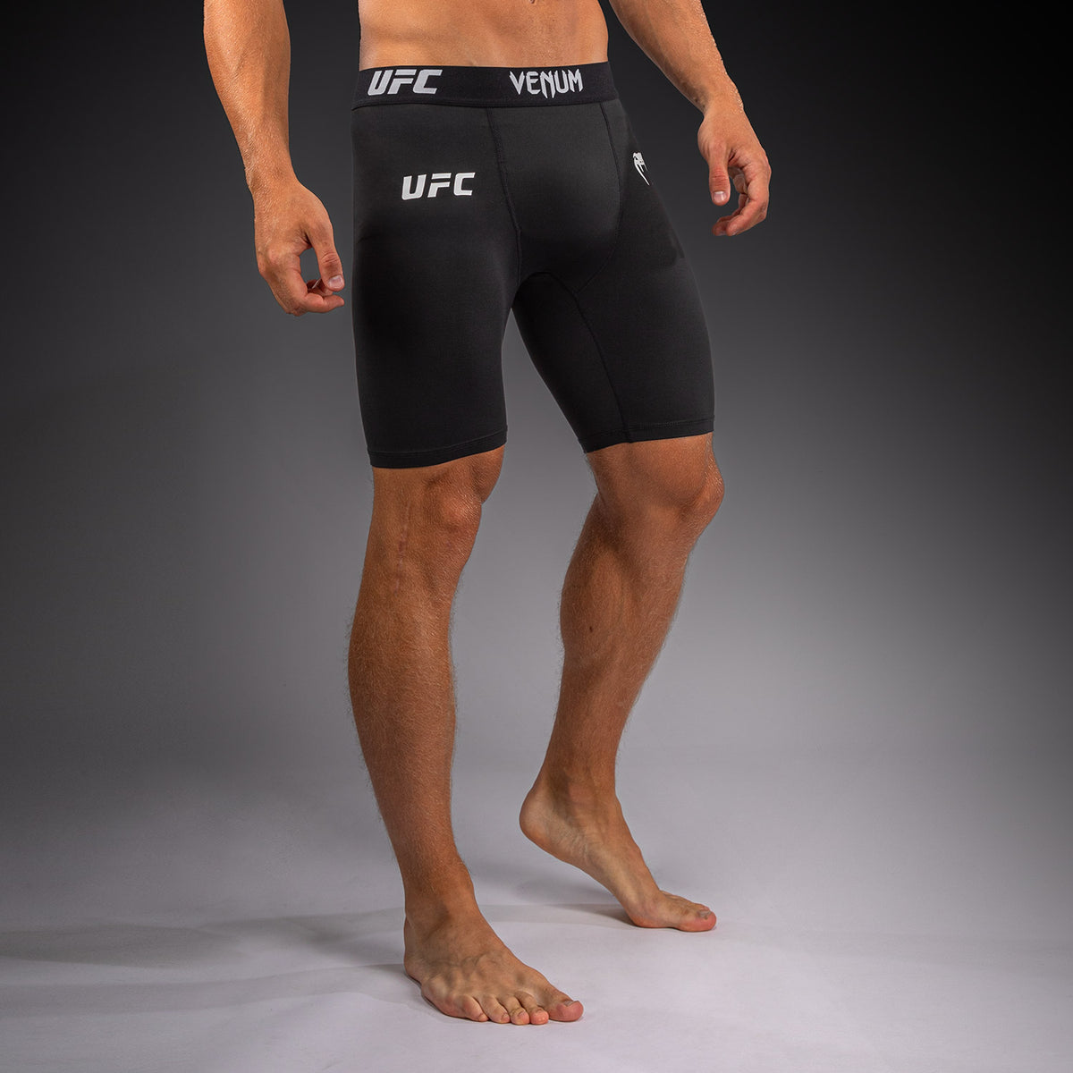 Venum UFC Unity by Venum Authentic Fight Week Pantaloncini a Compressione Tecnici da Uomo - Nero