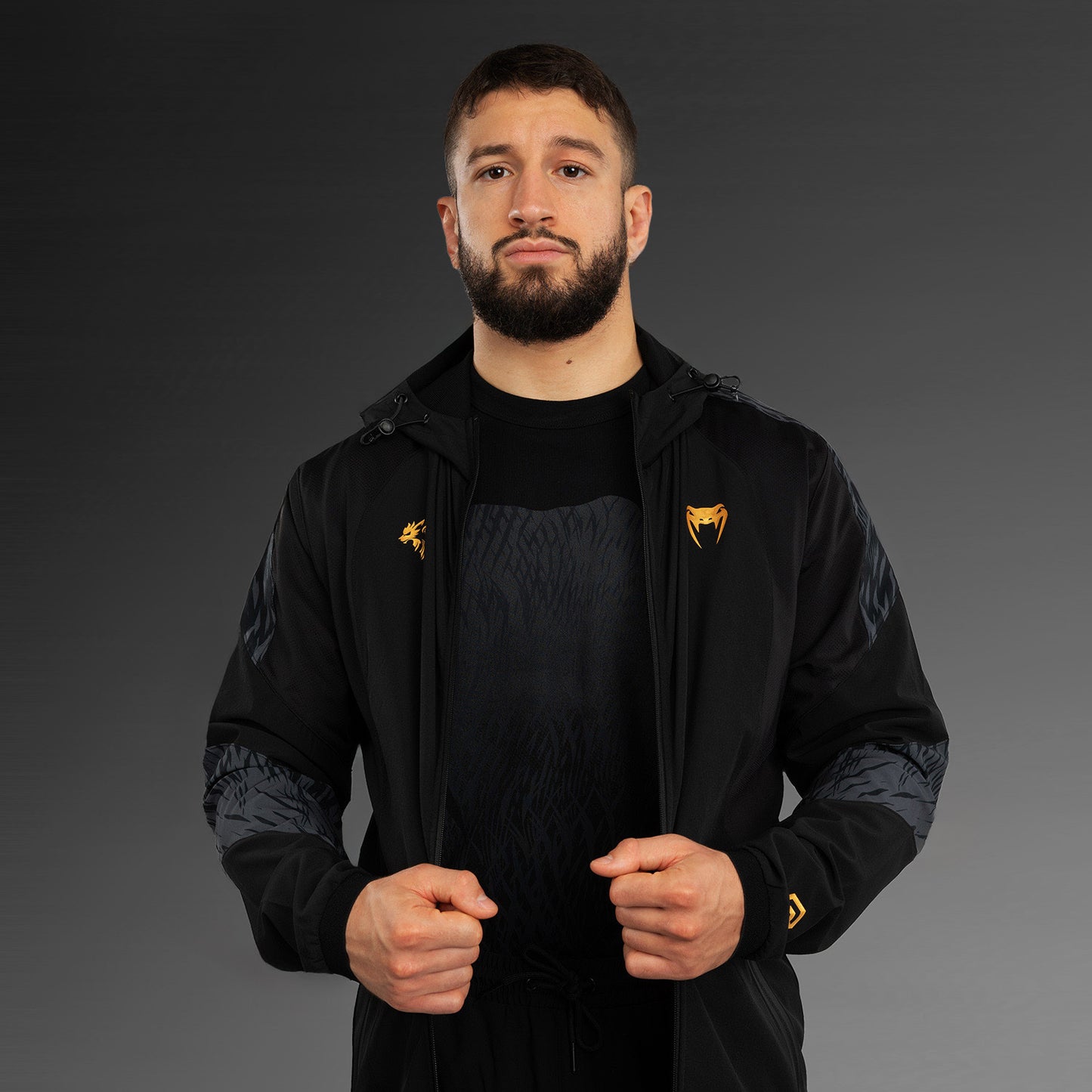Venum x Chimaev Giacca Tuta - Nero/Grigio