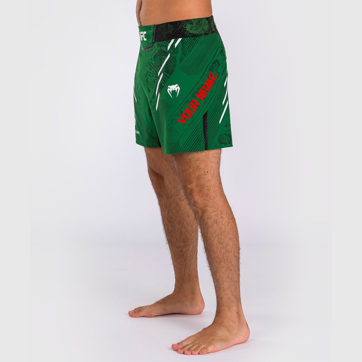 Pantaloncini da combattimento UFC Adrenaline by Venum personalizzati Authentic Fight Night Uomo - Short Fit - Verde
