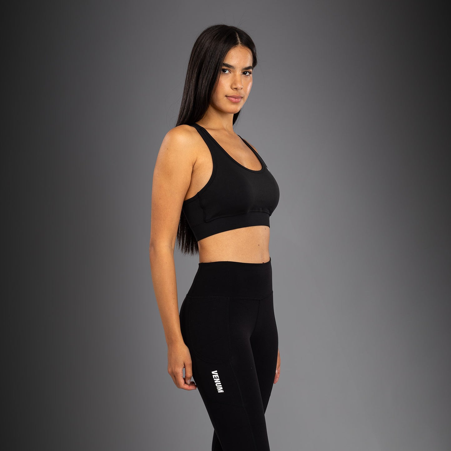 Reggiseno Sportivo a Medio Impatto Venum Essential - Nero