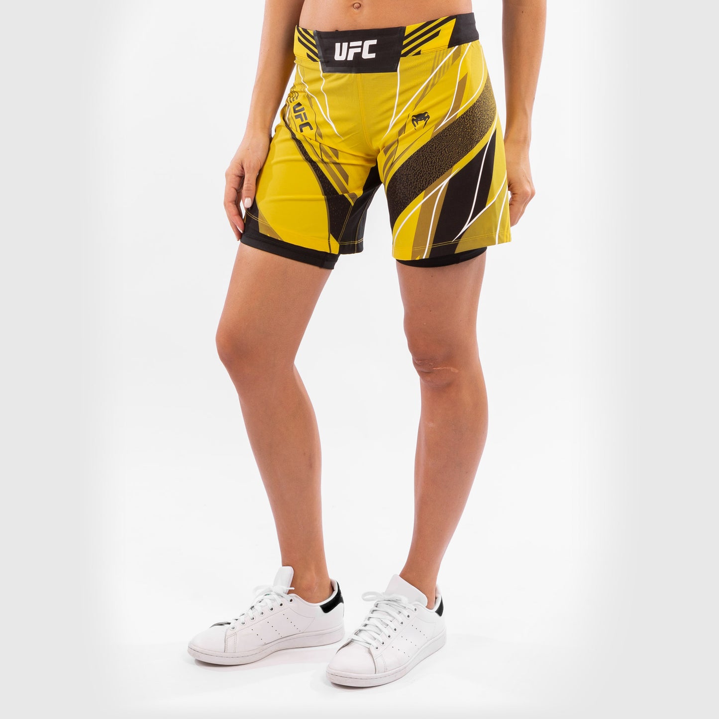 Fightshorts Donna UFC Venum Authentic Fight Night - Vestibilità Lunga - Giallo