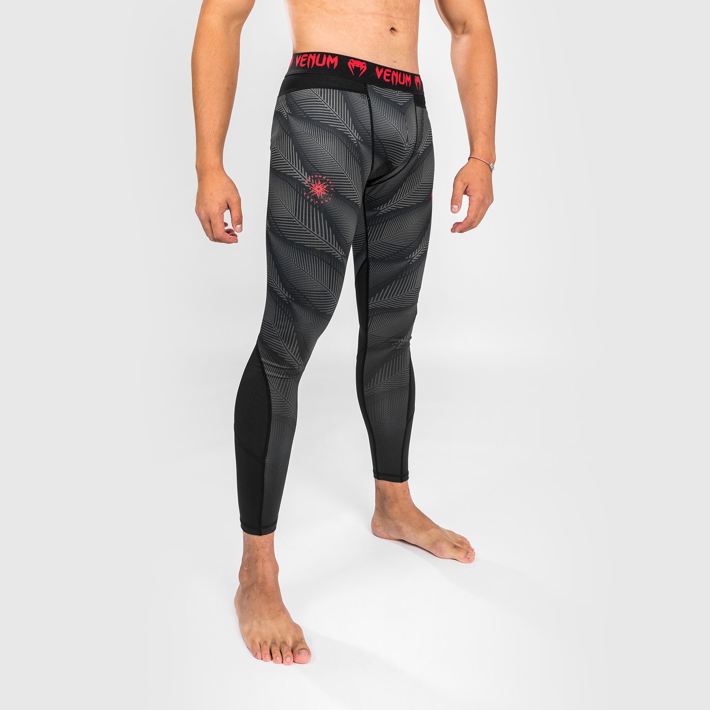 Pantaloni a compressione Venum Phantom - Nero/Rosso