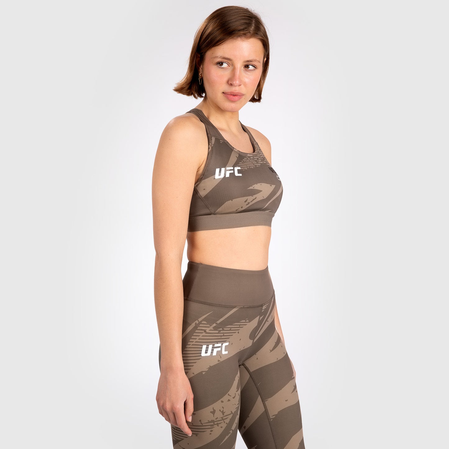 UFC Adrenaline by Venum Fight Week Reggiseno Sportivo Donna – Desert Camo