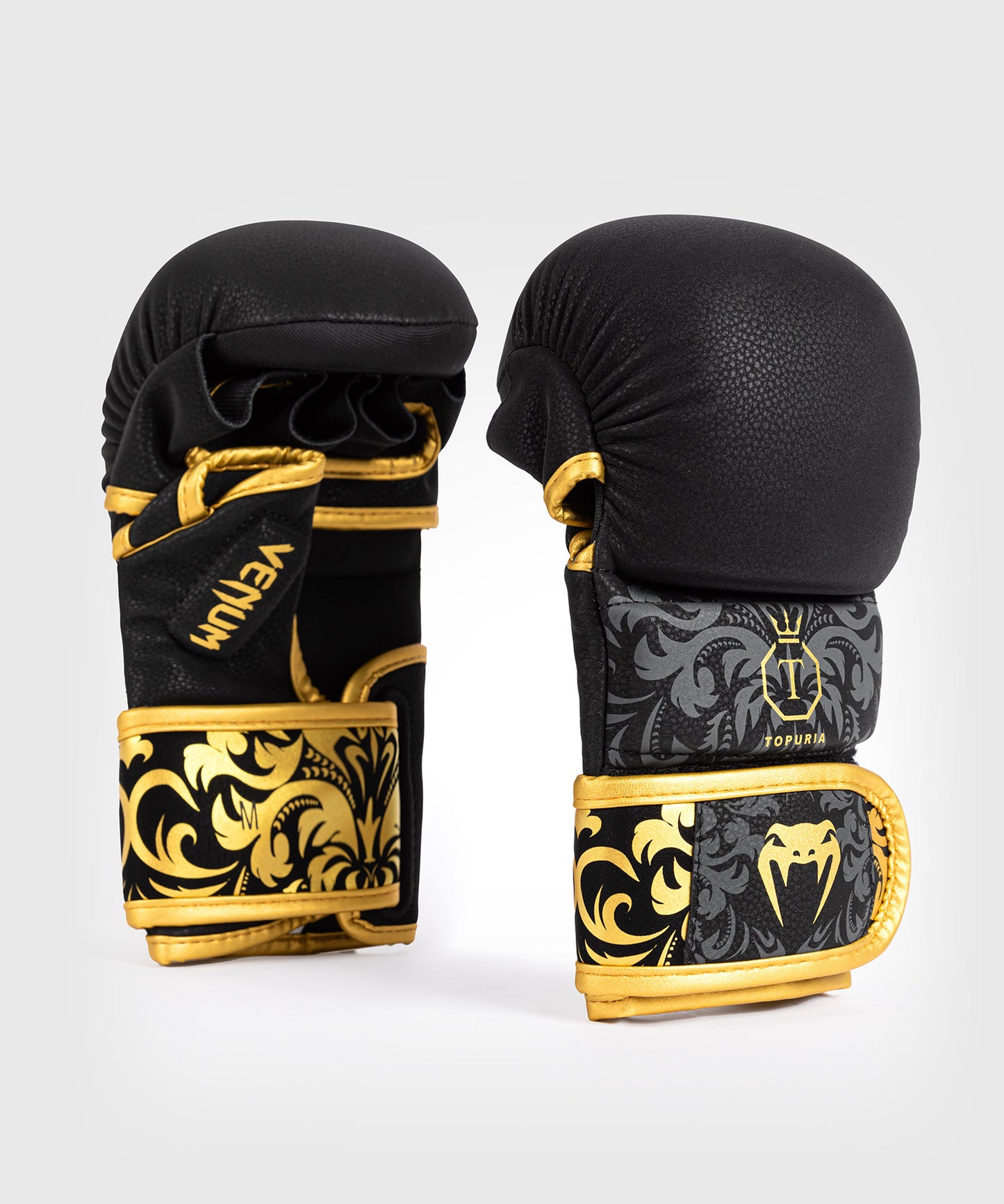 Venum x Topuria Unmatched Edition Guanti da Sparring MMA - Nero/Oro