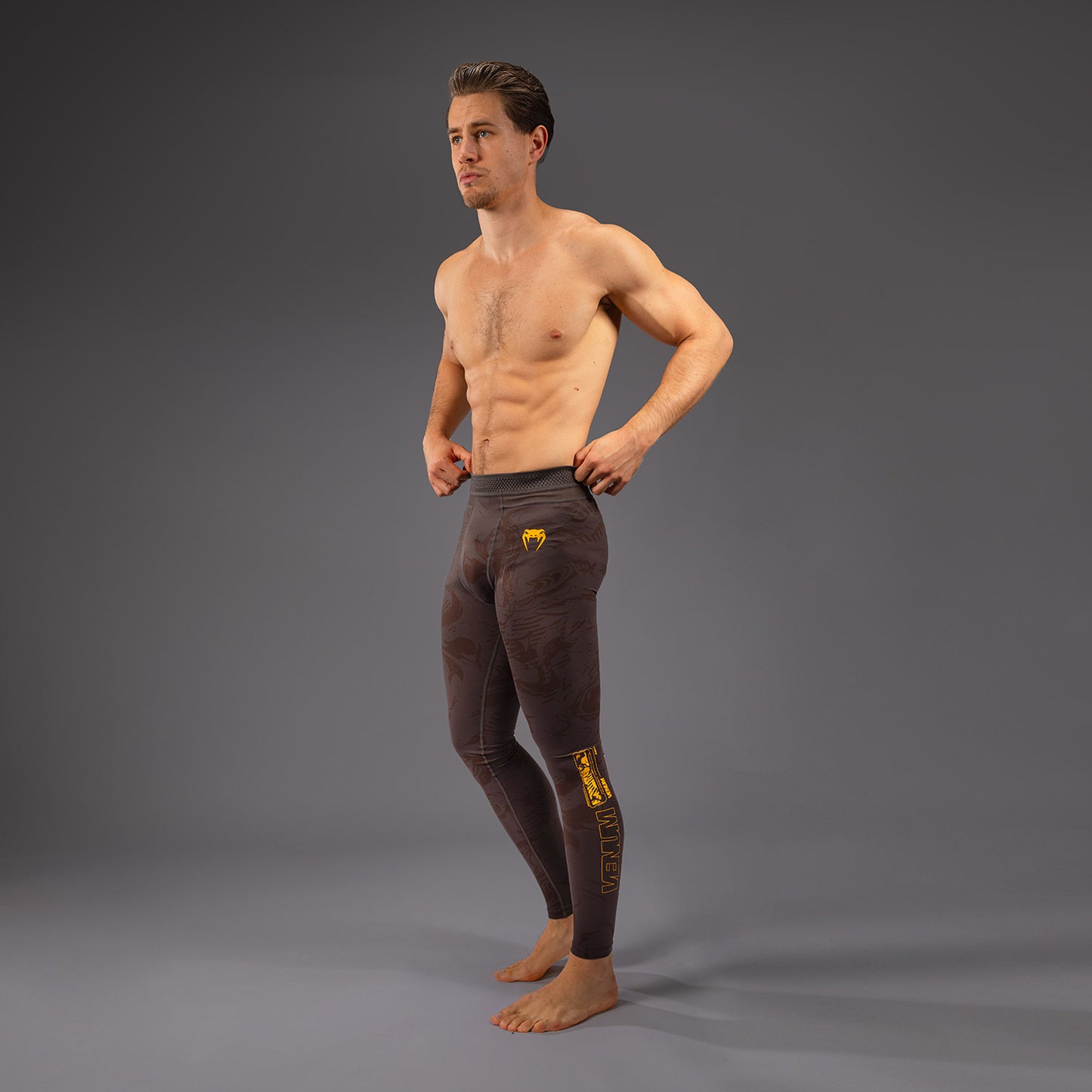 UFC Fusion by Venum Fight Week Pantaloni a compressione - Marrone terra