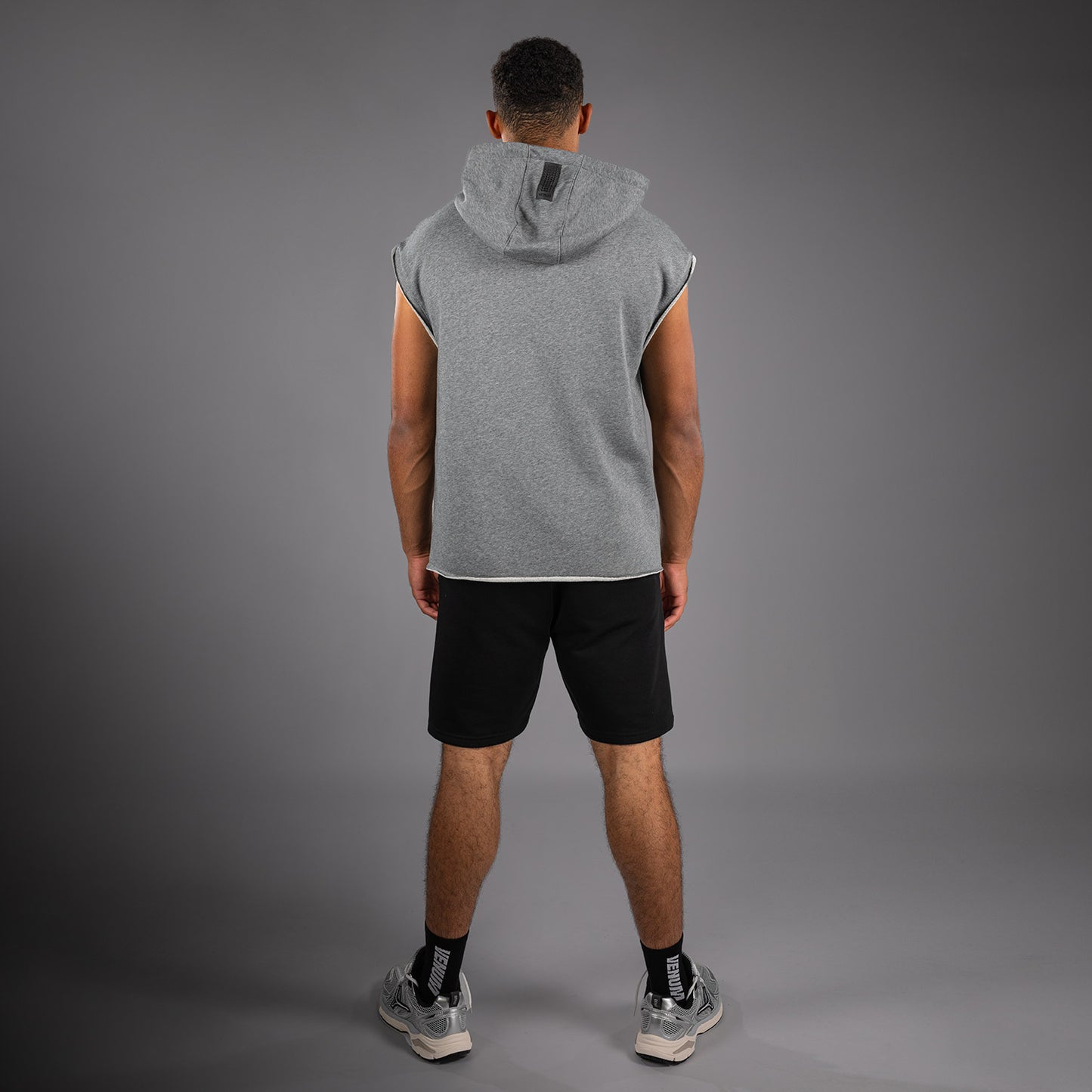 Venum Boxing VT Felpa con Cappuccio Senza Maniche – Grigio Mélange