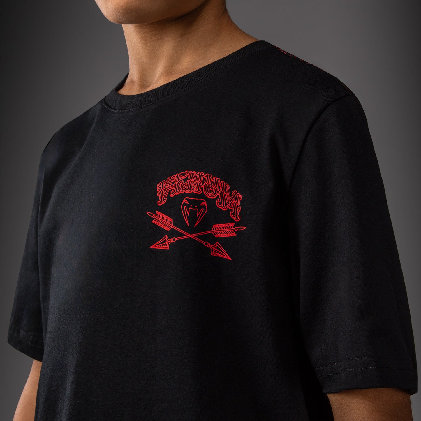 Venum Wolf Atak Maglietta Per Bambini – Nero/Rosso