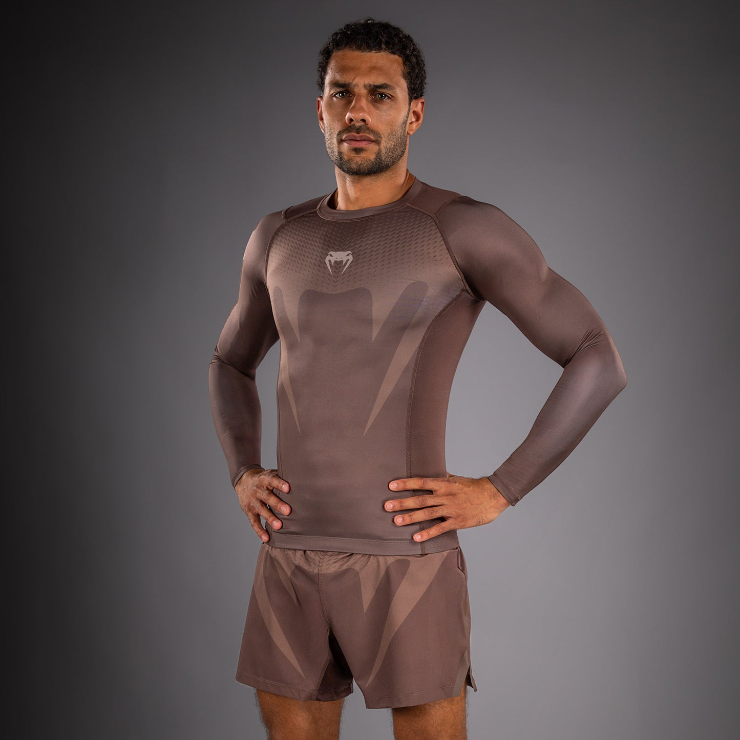 Venum No Gi Rashguards - Marrone Cioccolato