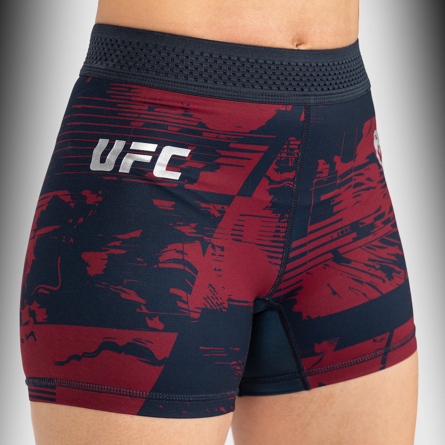 UFC Zenith by Venum Authentic Fight Week Pantaloncini Vale Tudo Performance Donna - Blu navy/Bordeaux/Argento