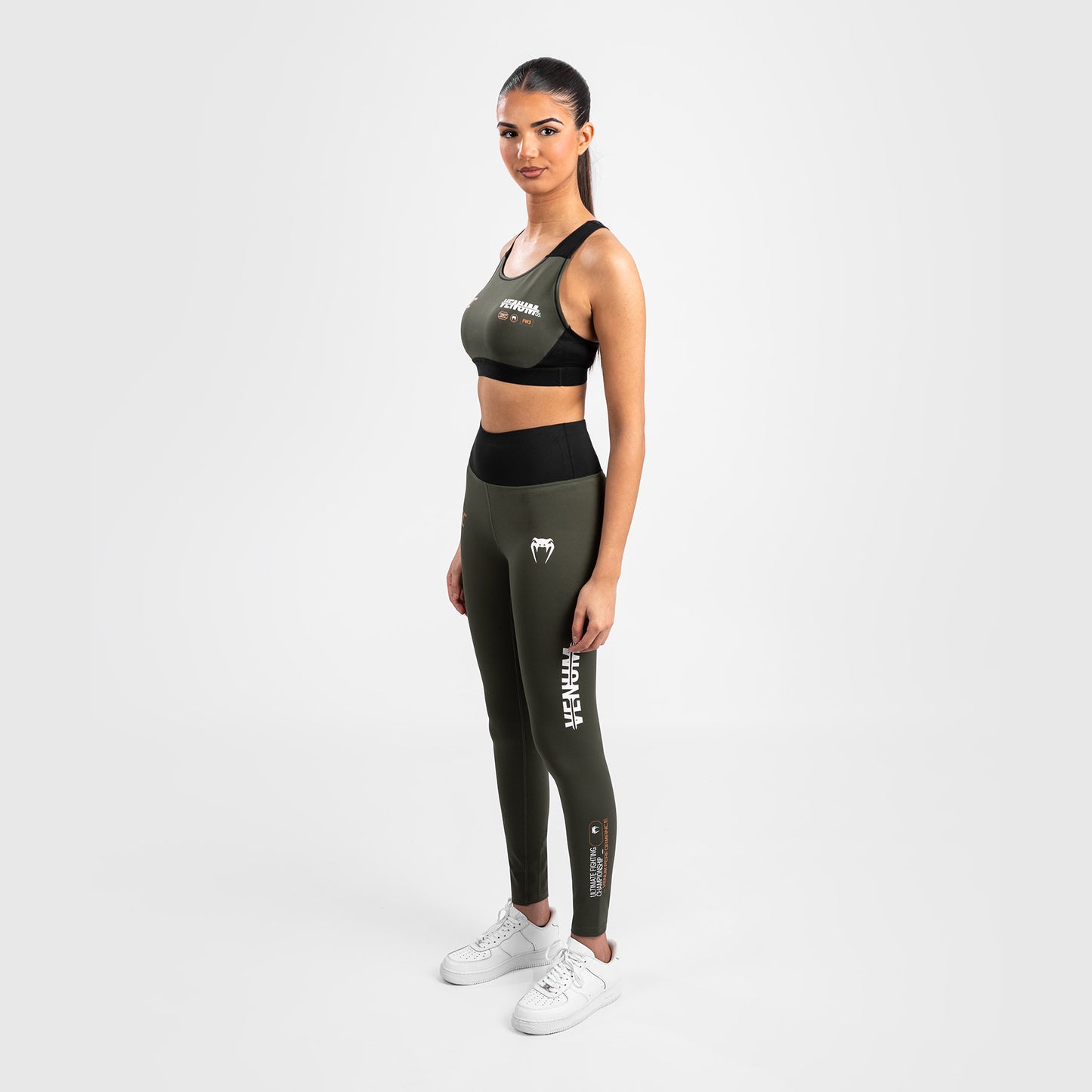 UFC Adrenaline by Venum Fight Week Tight da Donna - Khaki/Bronzo