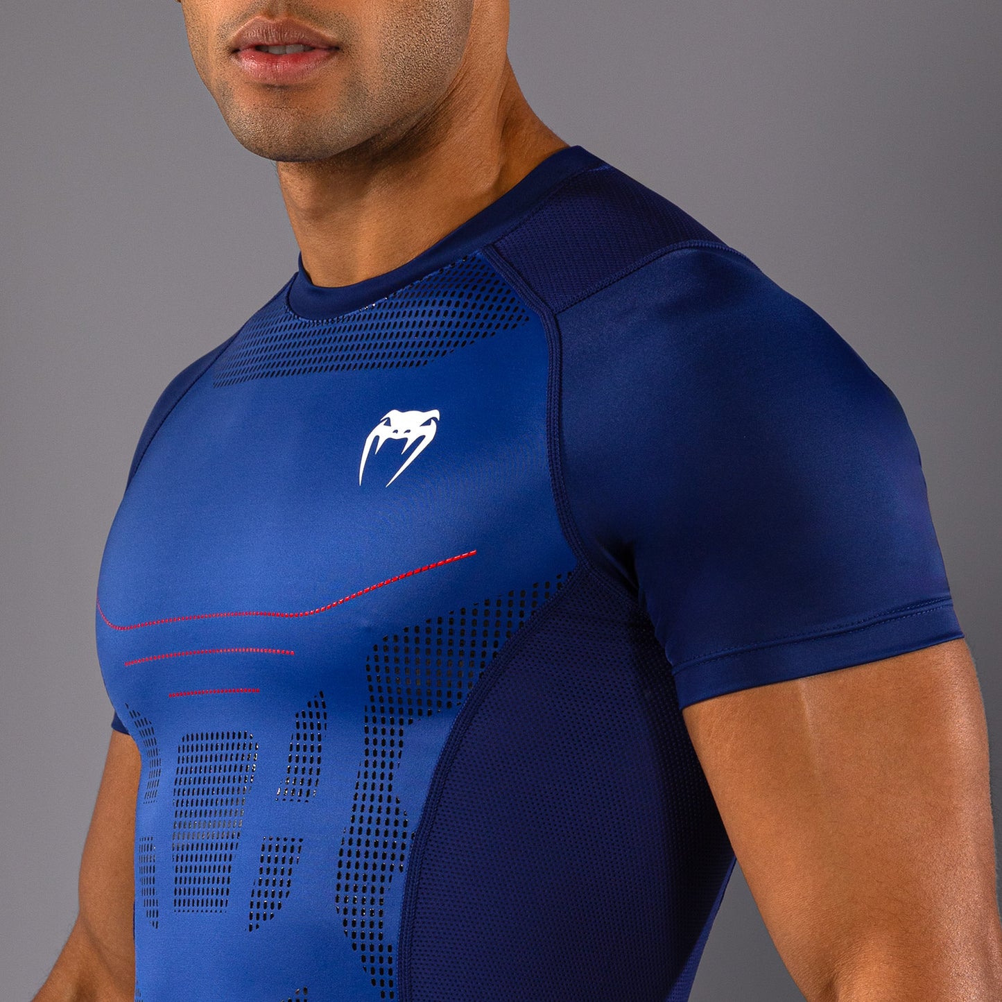 Venum Technical 3.0 Rashguard a Maniche Corte - Blu Notte