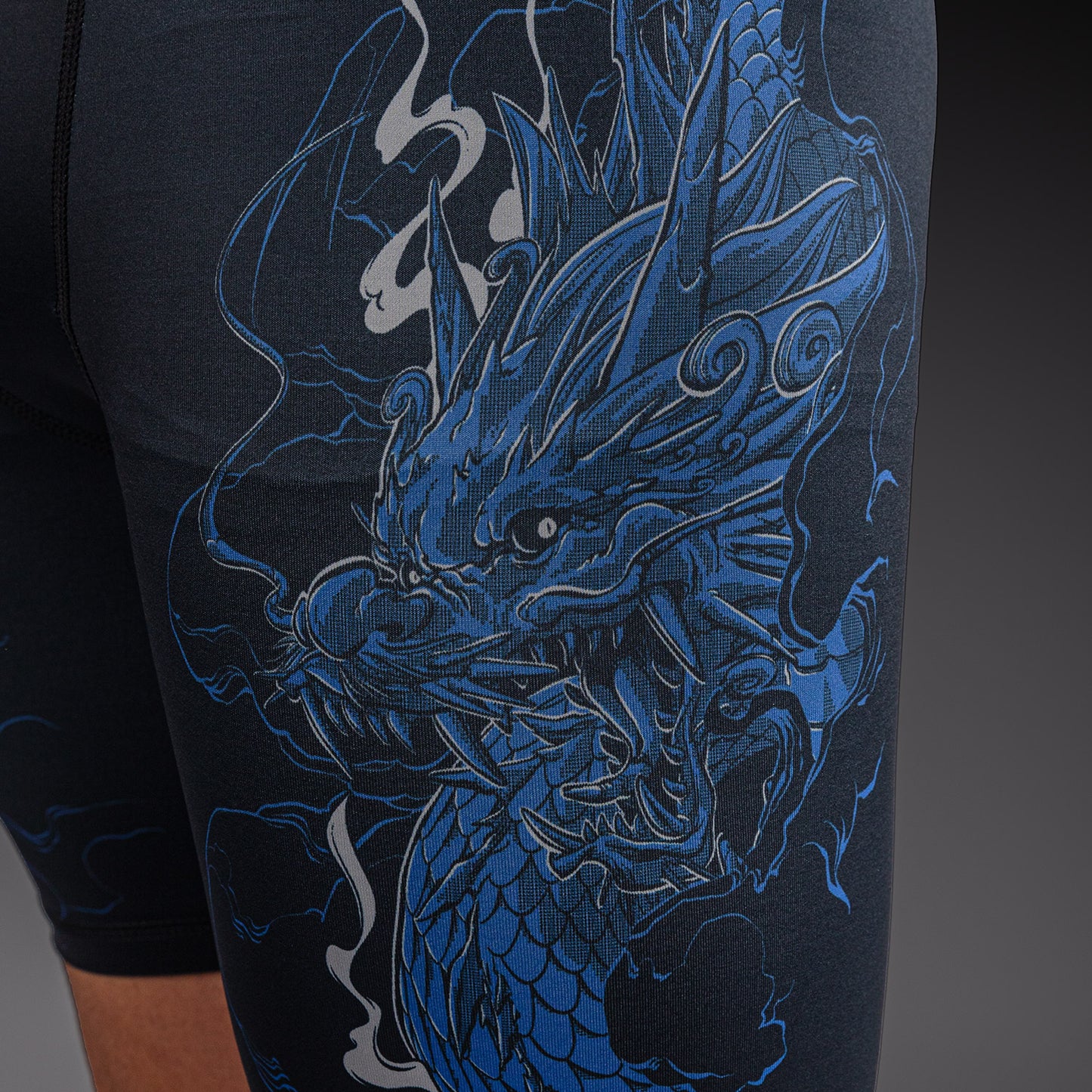 Venum Thunder Dragon Pantaloncini a Compressione – Nero/Blu Reale