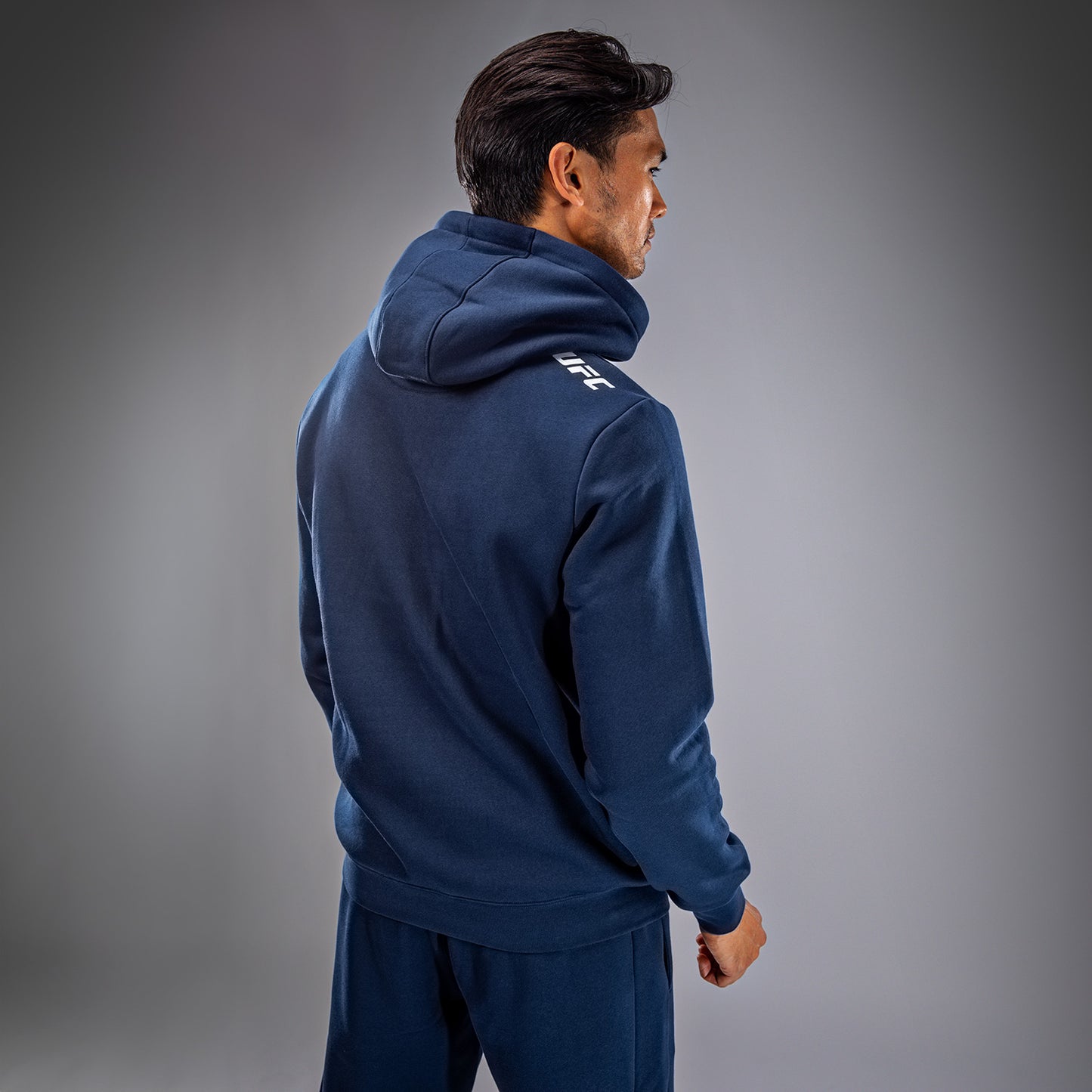 UFC Fusion by Venum Fight Week Felpa con Cappuccio per Uomo - Blu oceanico