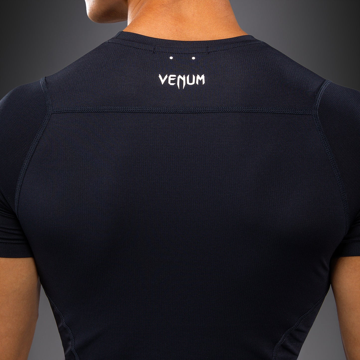 Venum G-Core Rashguard a Maniche Corte - Blu Navy/Bianco