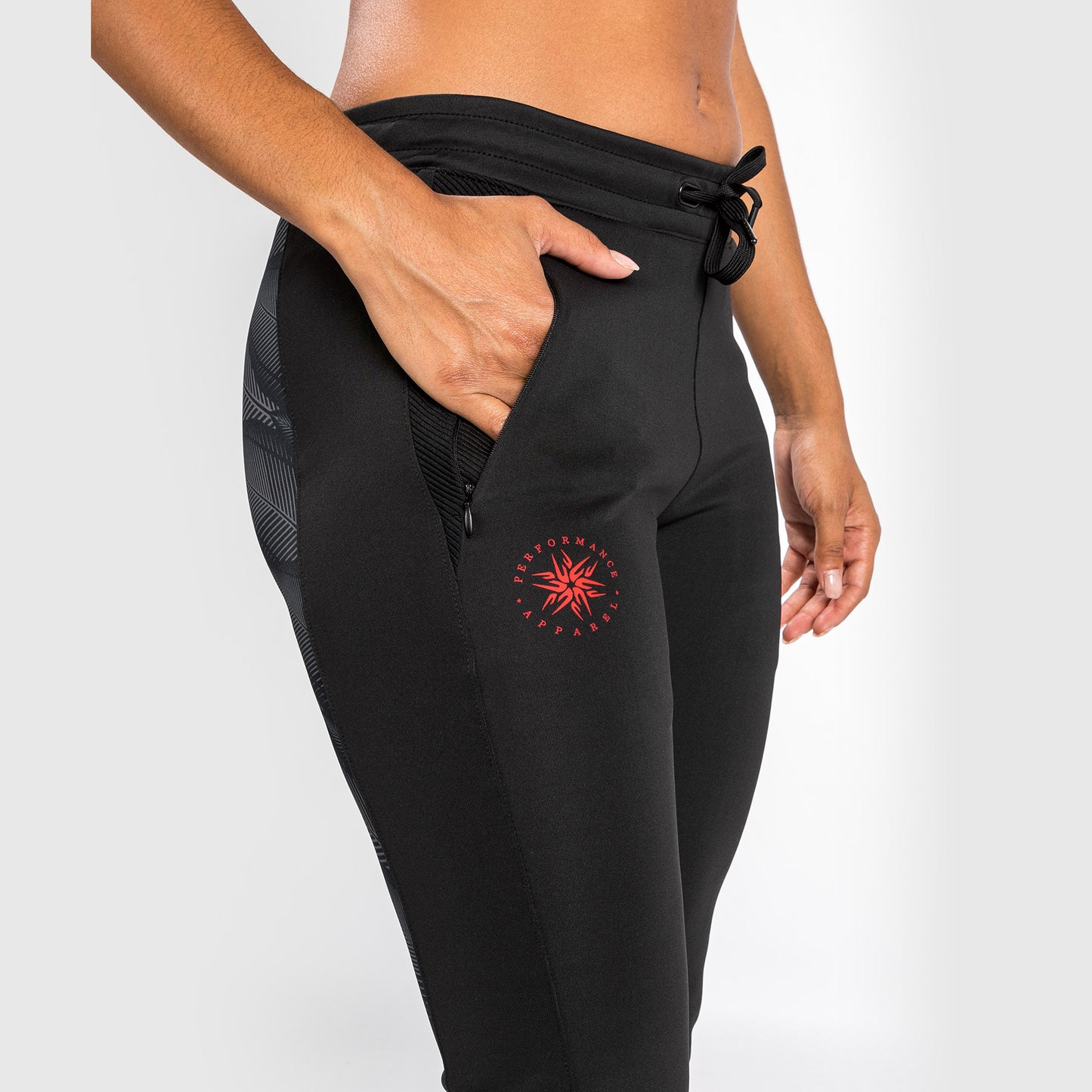 Pantaloni da jogging Venum Phantom - Per Donna - Nero/Rosso