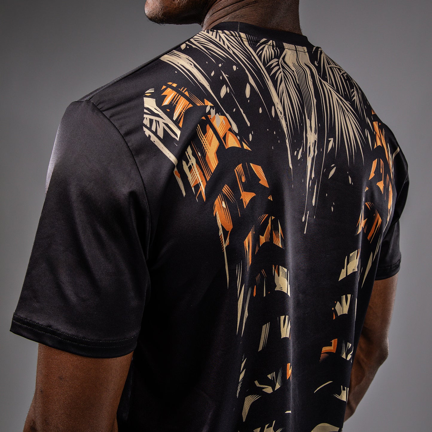 Venum Tiger Maglietta Uomo Dry-Tech - Nero/Arancione Neon