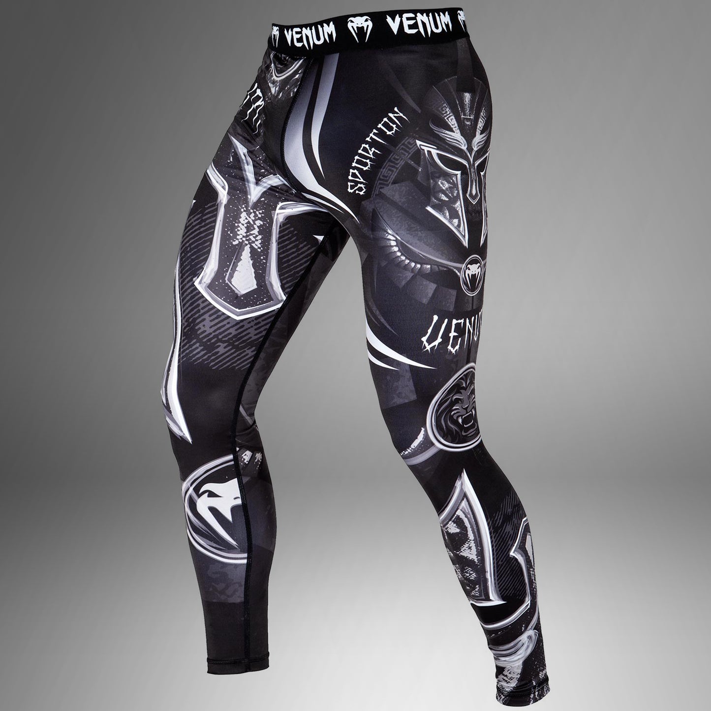 Pantaloni a compressione Venum Gladiator 3.0 - Nero/Bianco