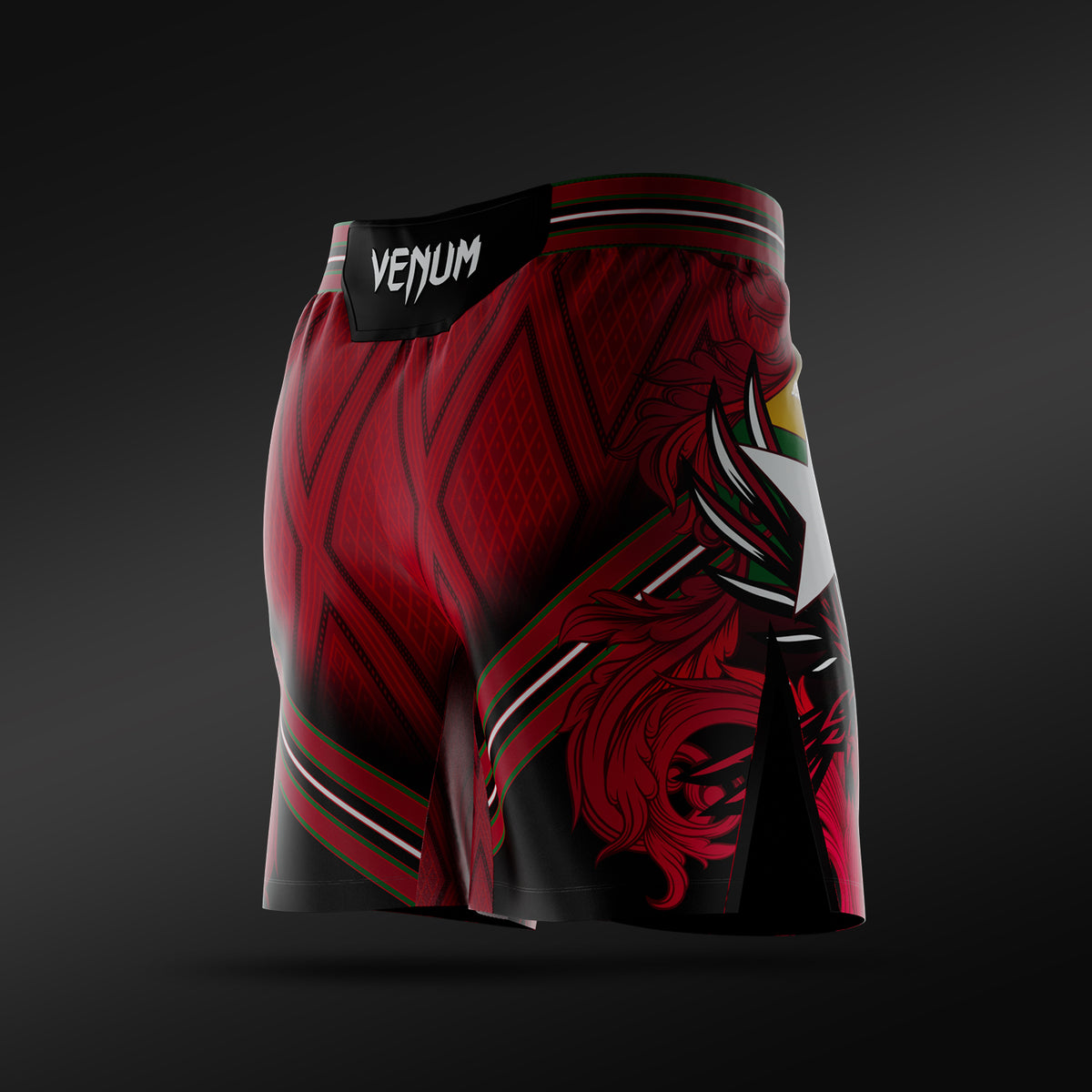 UFC Adrenaline Unrivaled by Venum Pantaloncini da combattimento uomo vestibilità corta Josh Van - Rosso