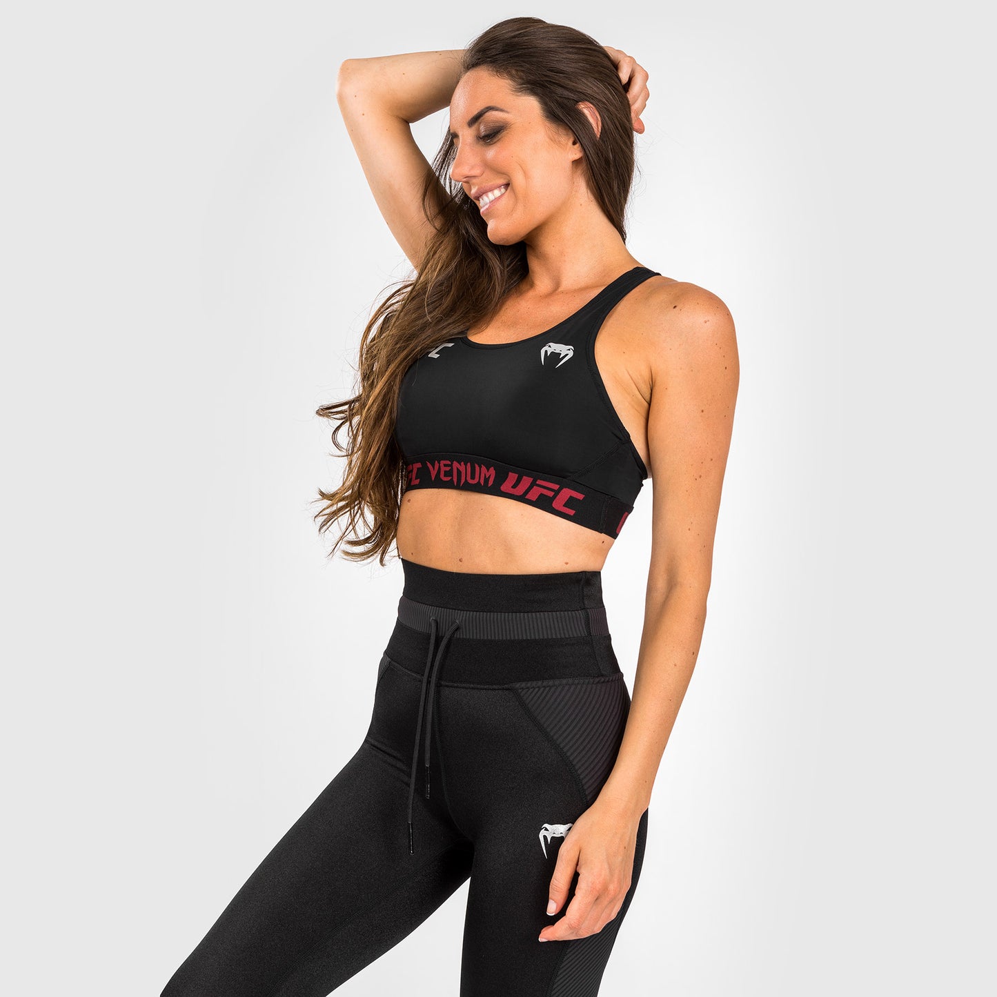 UFC Venum Authentic Fight Week 2.0 Reggiseno Sportivo Donna – Nero/Rosso