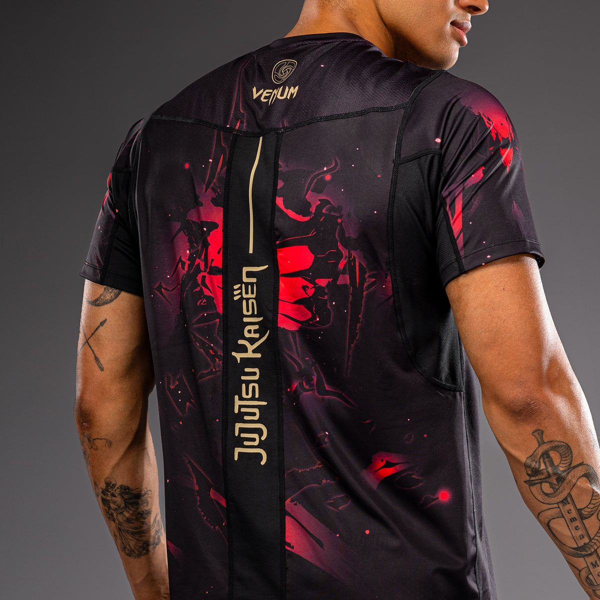 Jujutsu Kaisen x Venum Itadori Maglietta Dry-Tech – Nero/Rosso