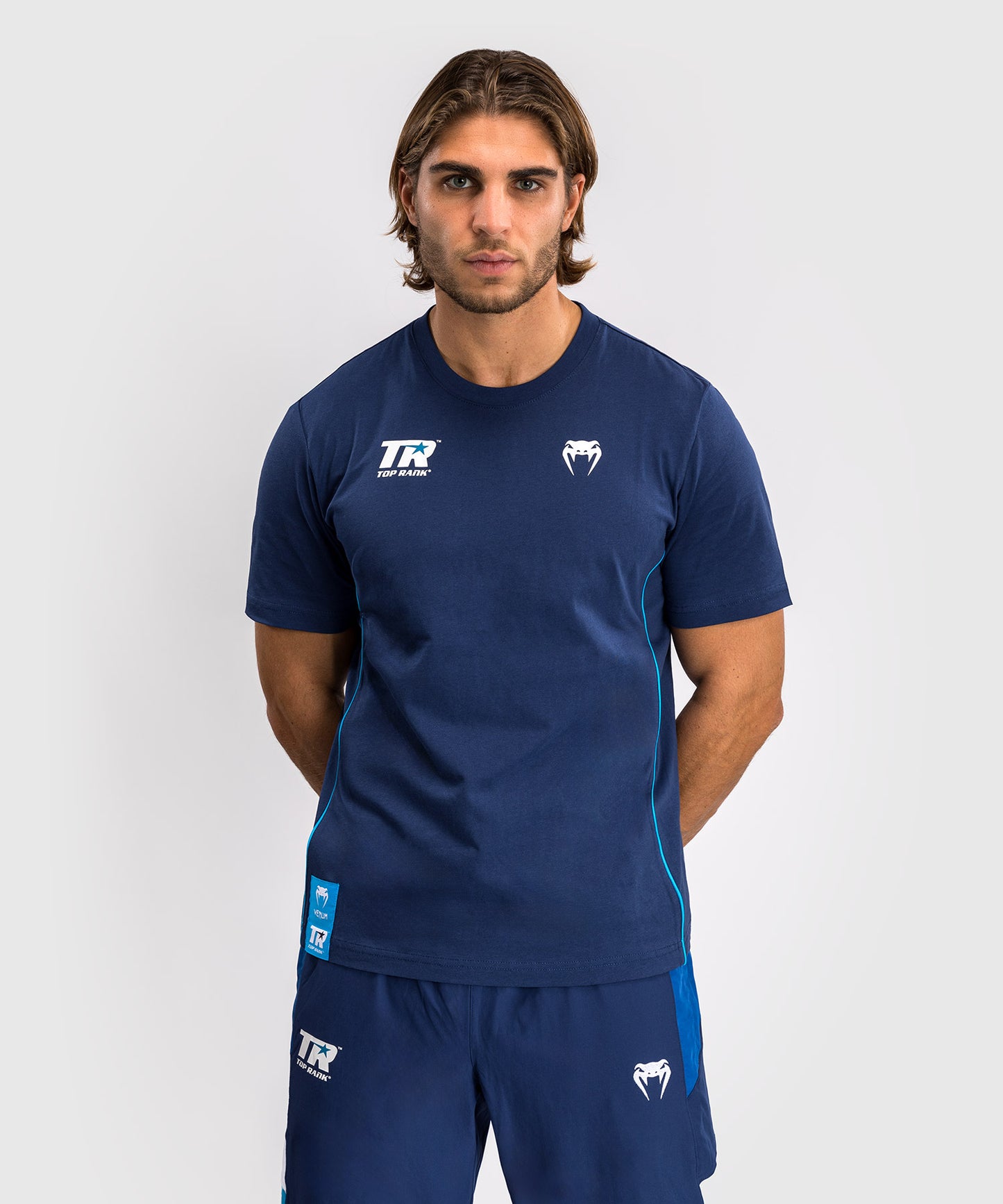 Venum x Top Rank Original T-Shirt da Uomo - Blu Navy