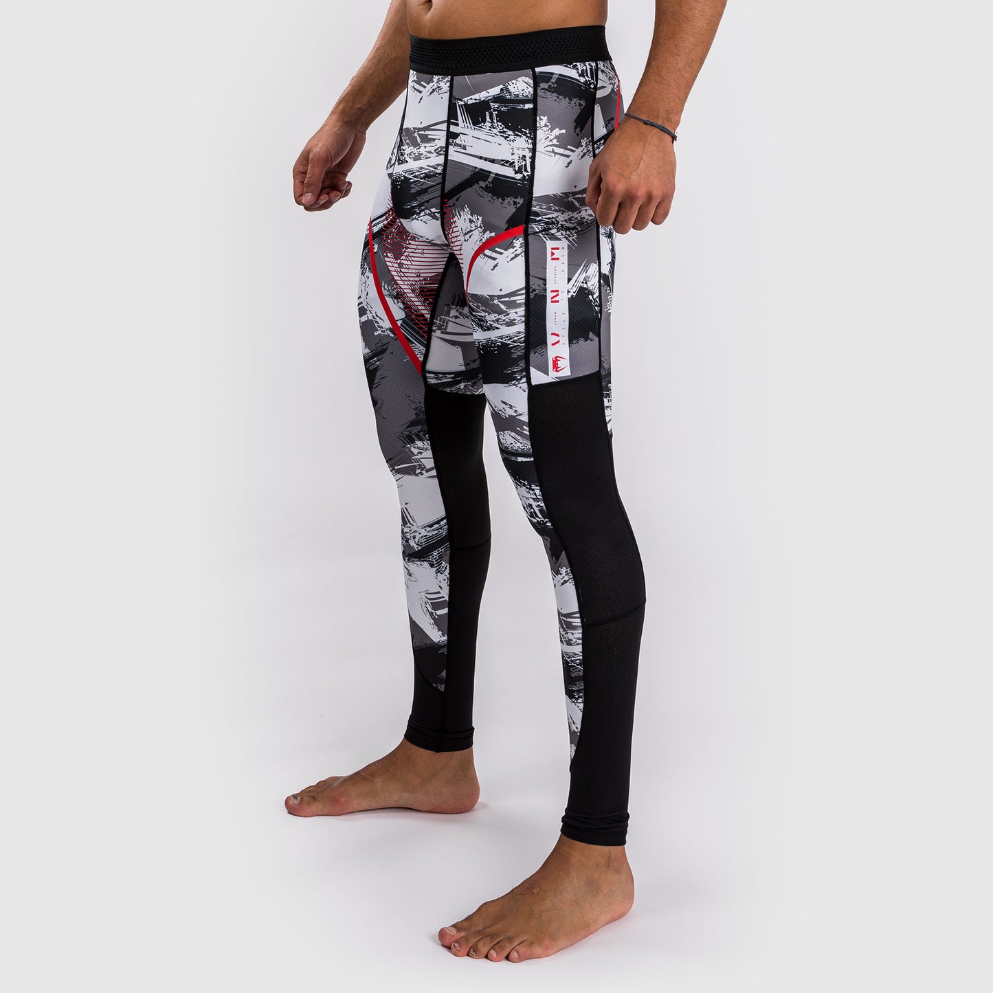 Venum Electron 3.0 Pantalone a compressione - Grigio/rosso