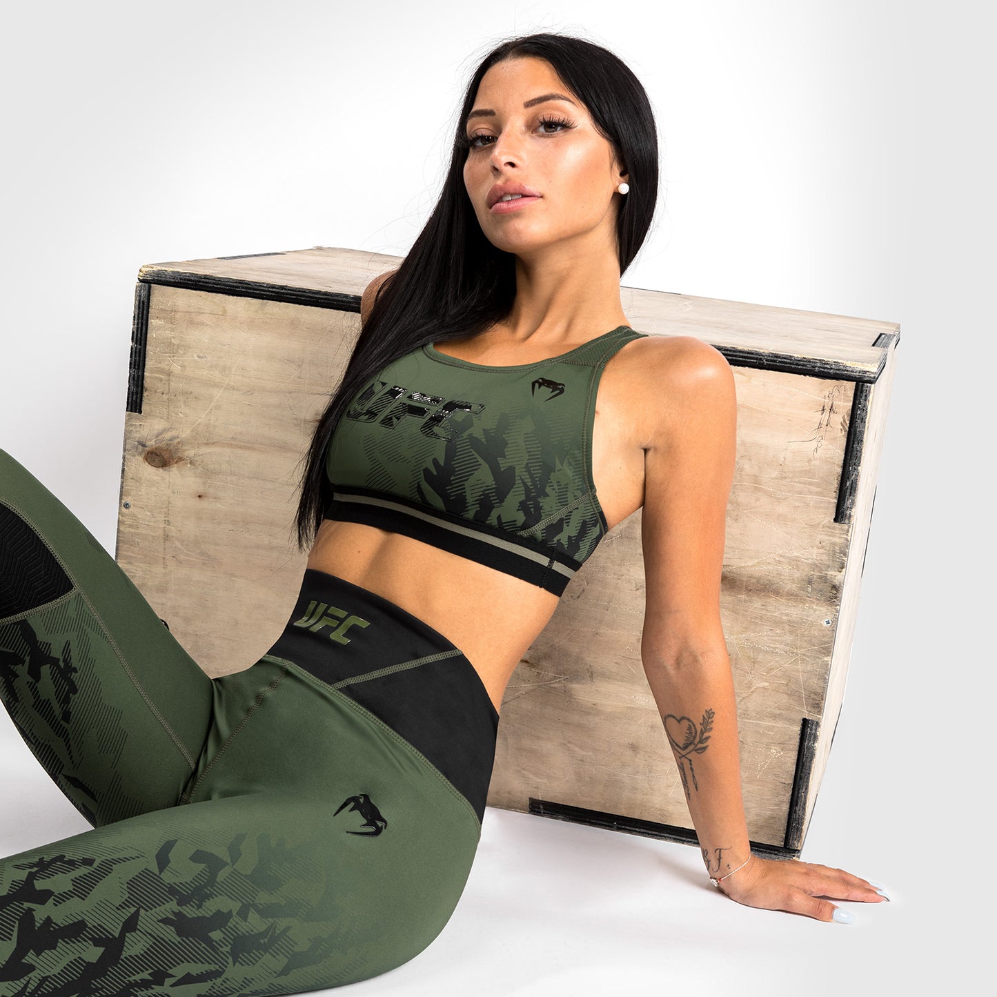 Leggings Donna UFC Venum Authentic Fight Week - Verde