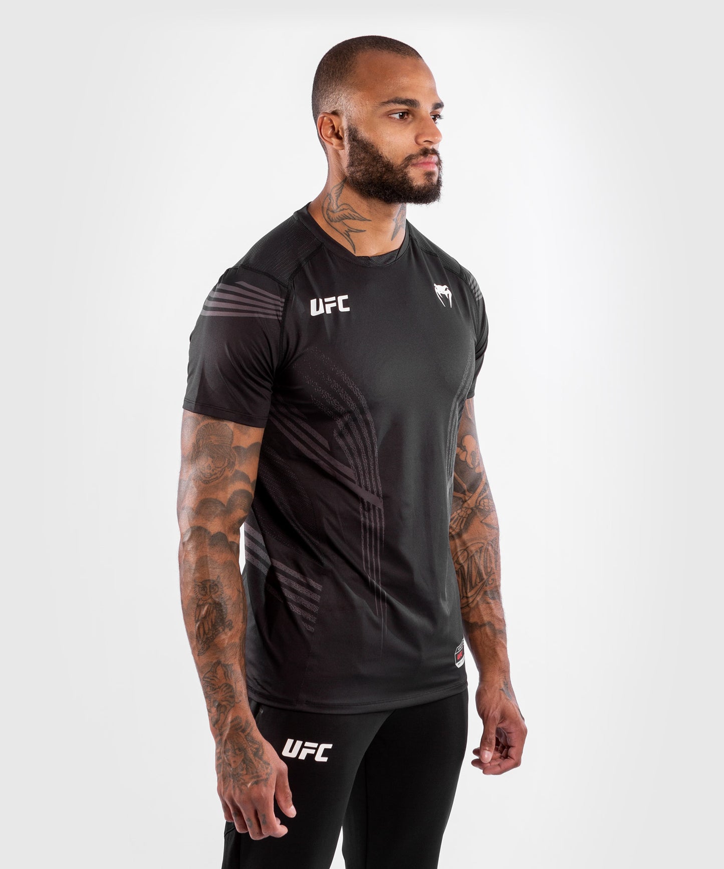 Maglia Tecnica Uomo Personalizzata UFC Venum Authentic Fight Night - Nero