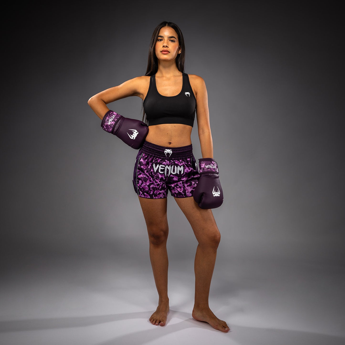Venum Iris Pantaloncini Muay Thai - Prugna/Rosa