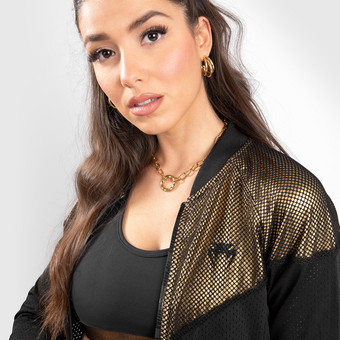 Giacca in mesh Venum Lightning - Da donna - Nero/oro