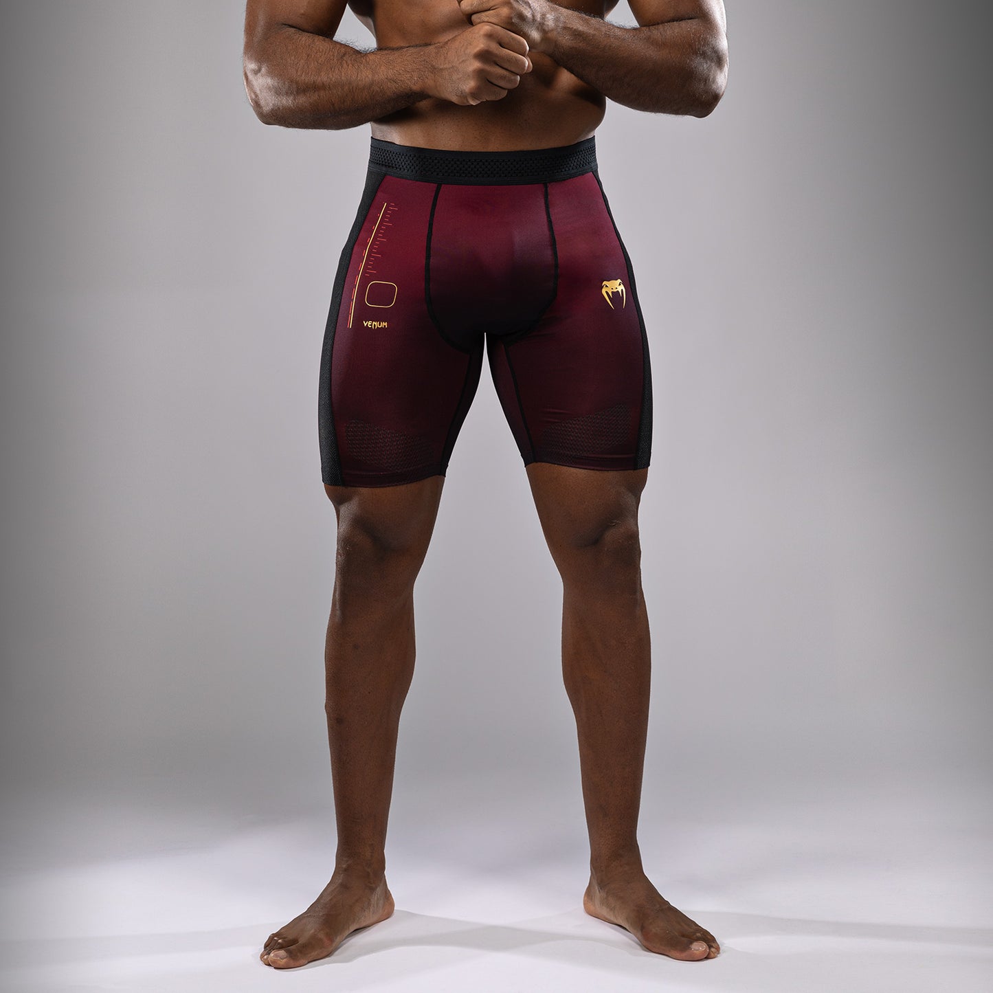 Venum Tactical XT  Pantaloncini a compressione - Nero/Bordeaux/Oro