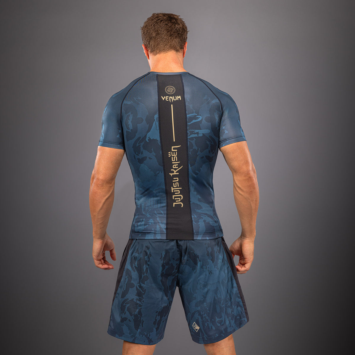 Jujutsu Kaisen x Venum Fushiguro Rashguard a Maniche Corte – Verde Oceano