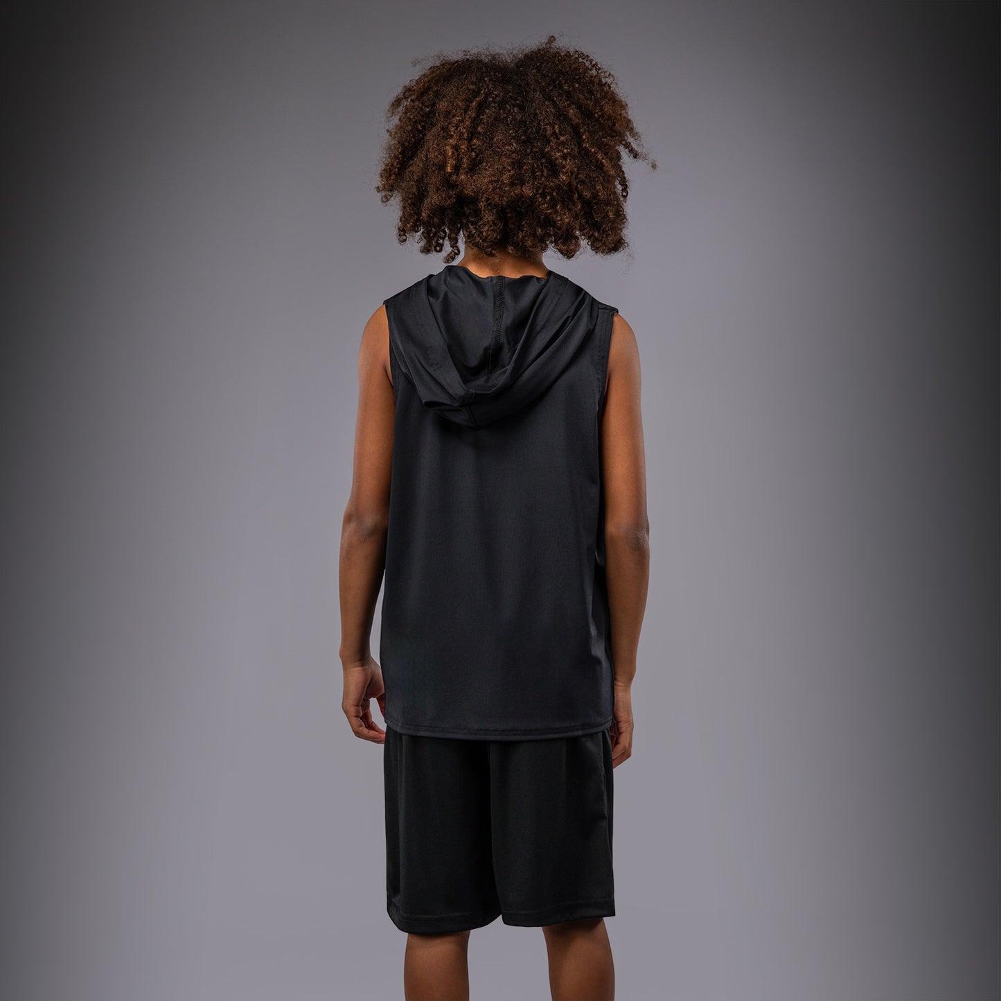 Venum Elite Felpa con Cappuccio Senza Maniche Dry-Tech per Bambini - Nero