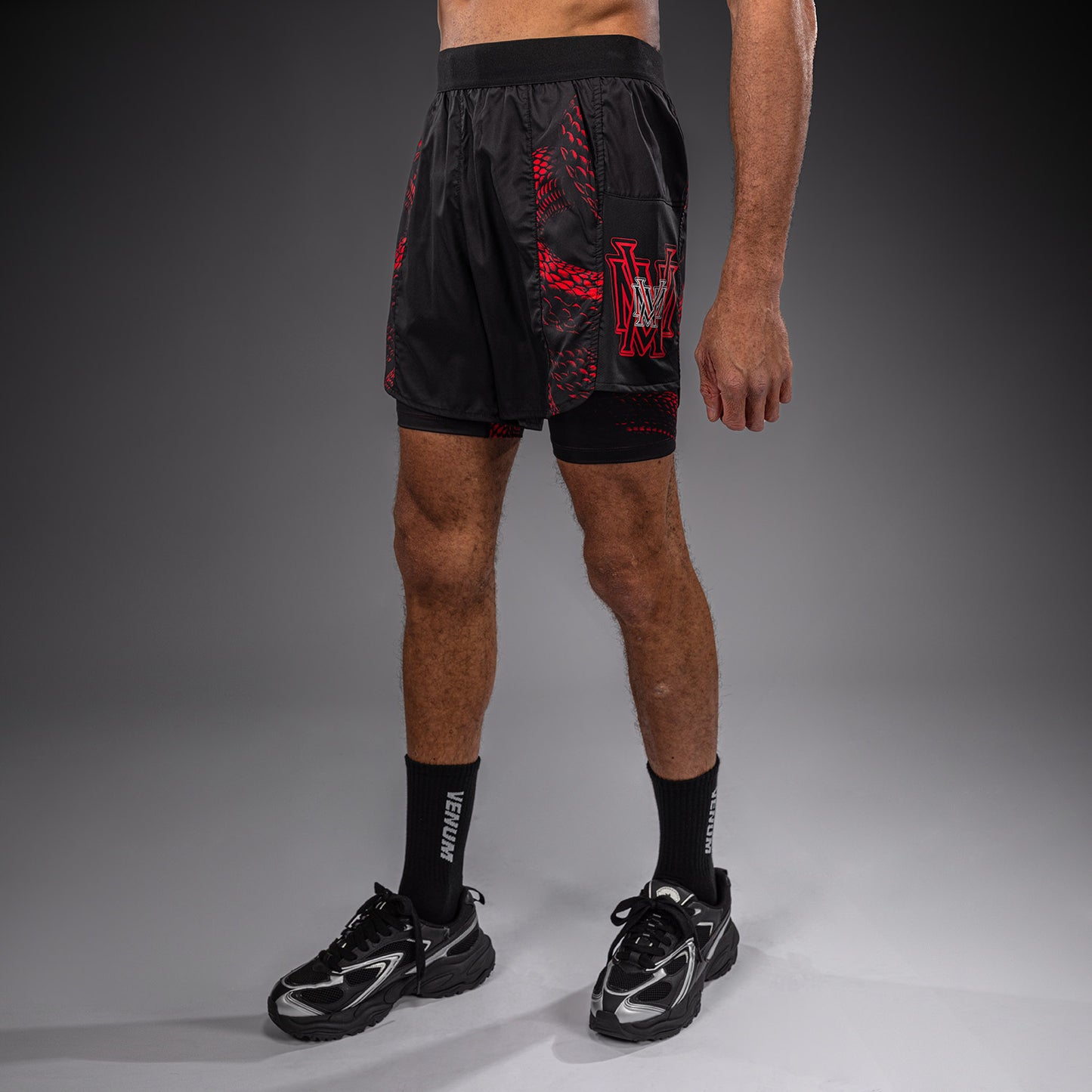 Venum Matupa Pantaloncini da Allenamento - Nero/Rosso/Argento