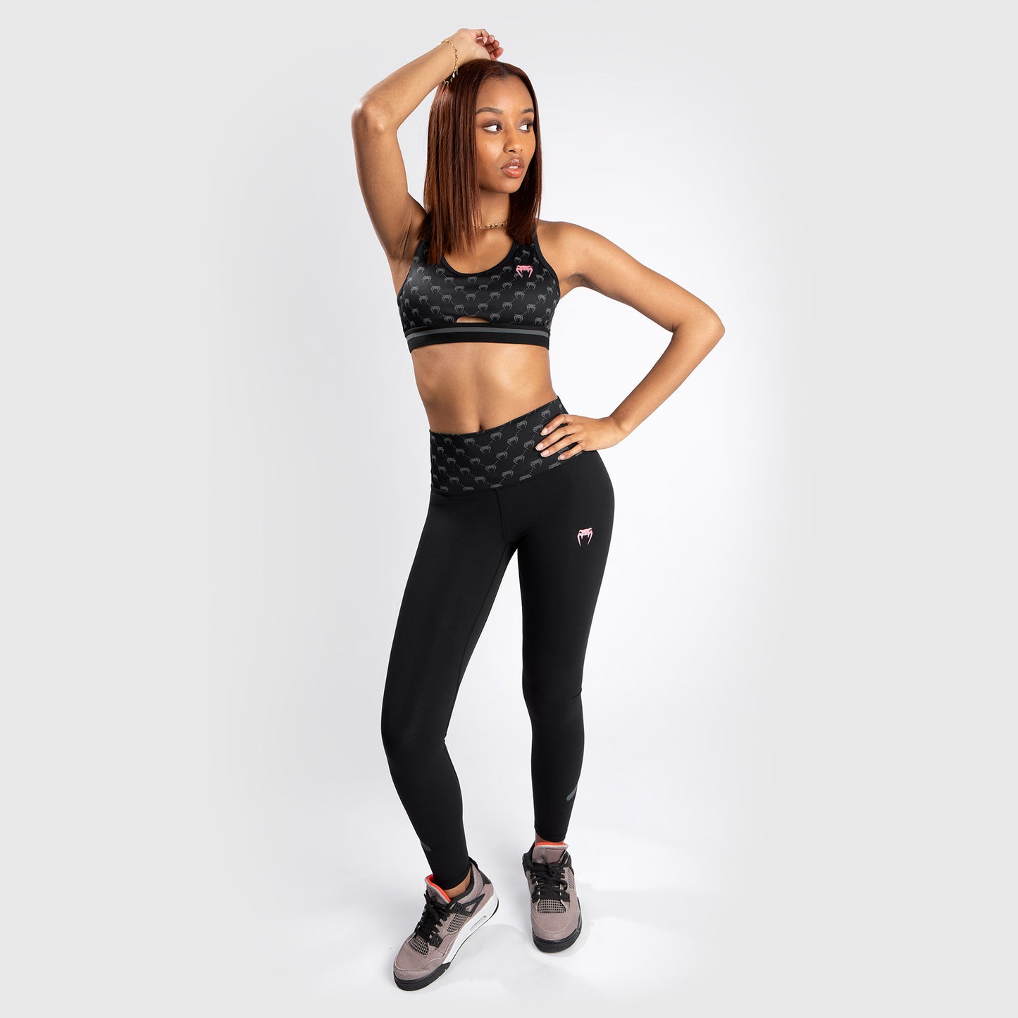 Leggings Monogram Venum – Nero//Oro rosa